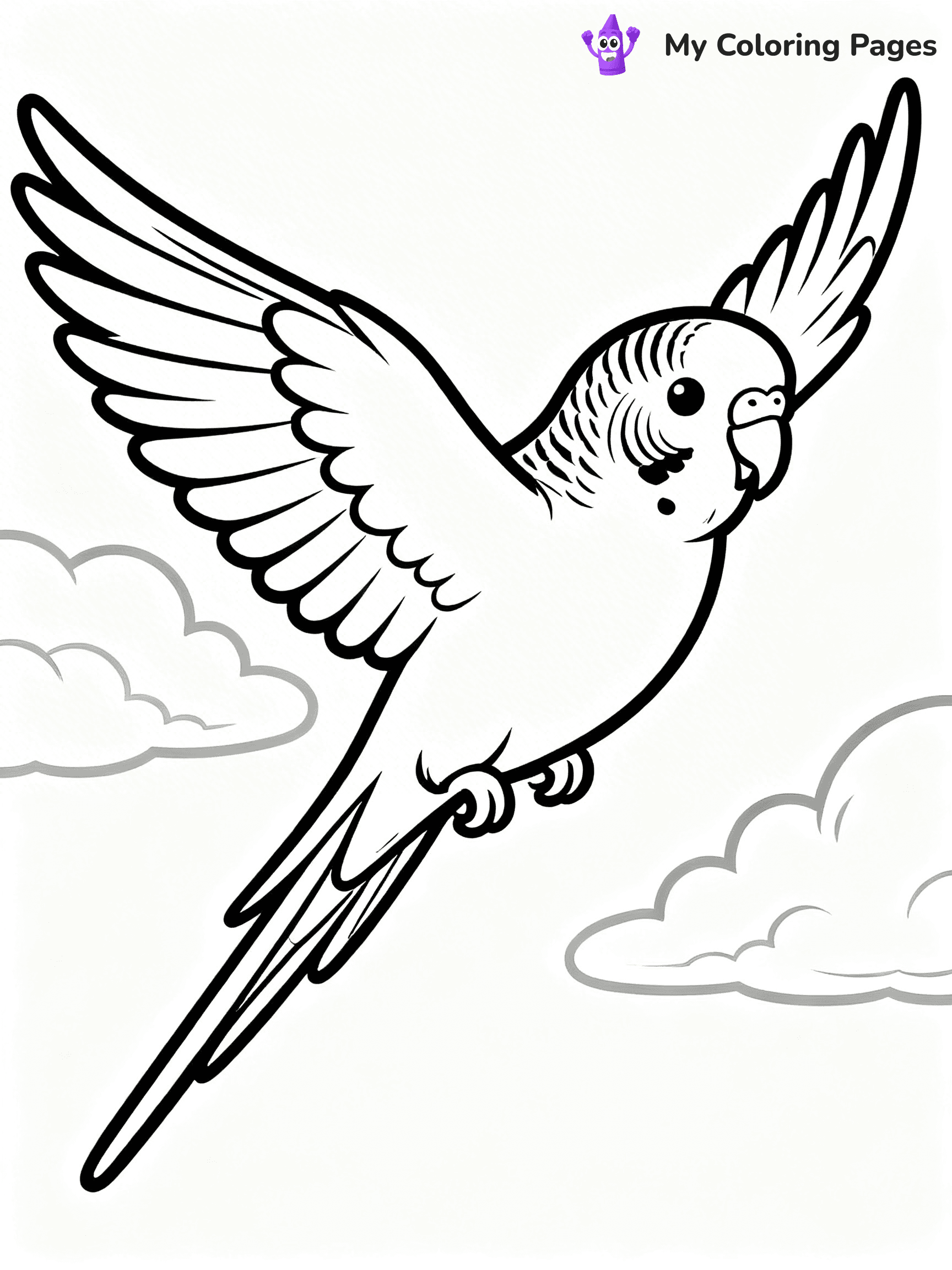 Budgie Coloring Pages - 2