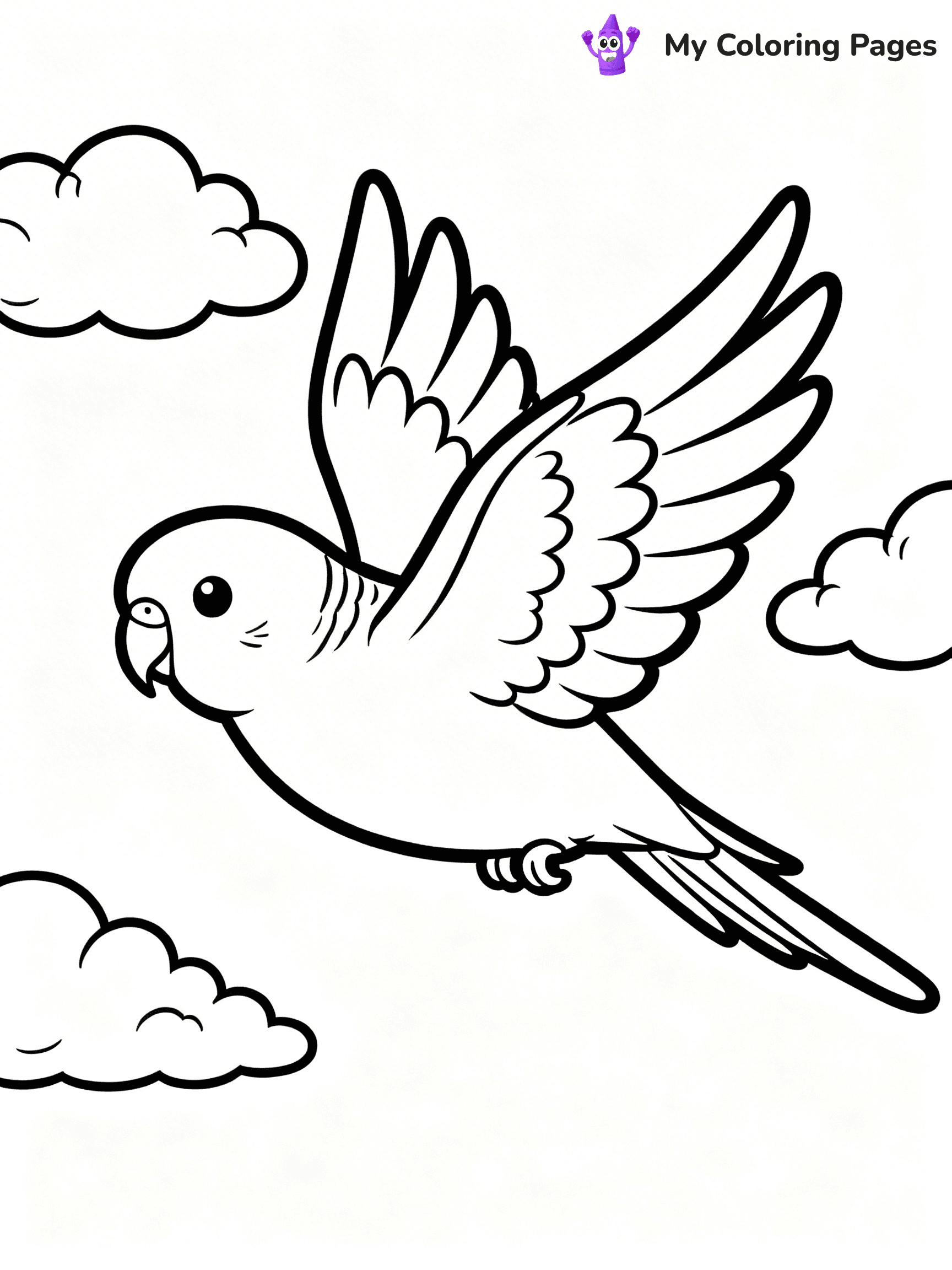 Budgie Coloring Pages - 1