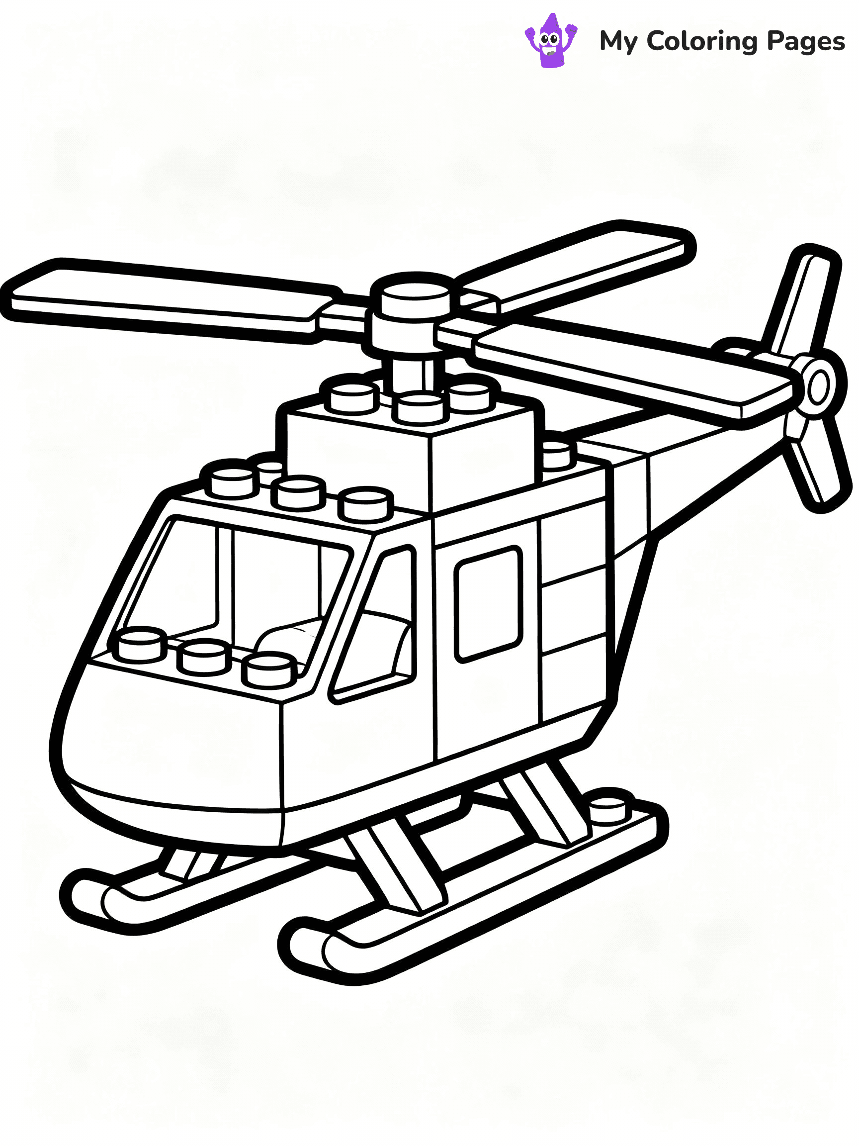 Helicopter Coloring Pages - 30