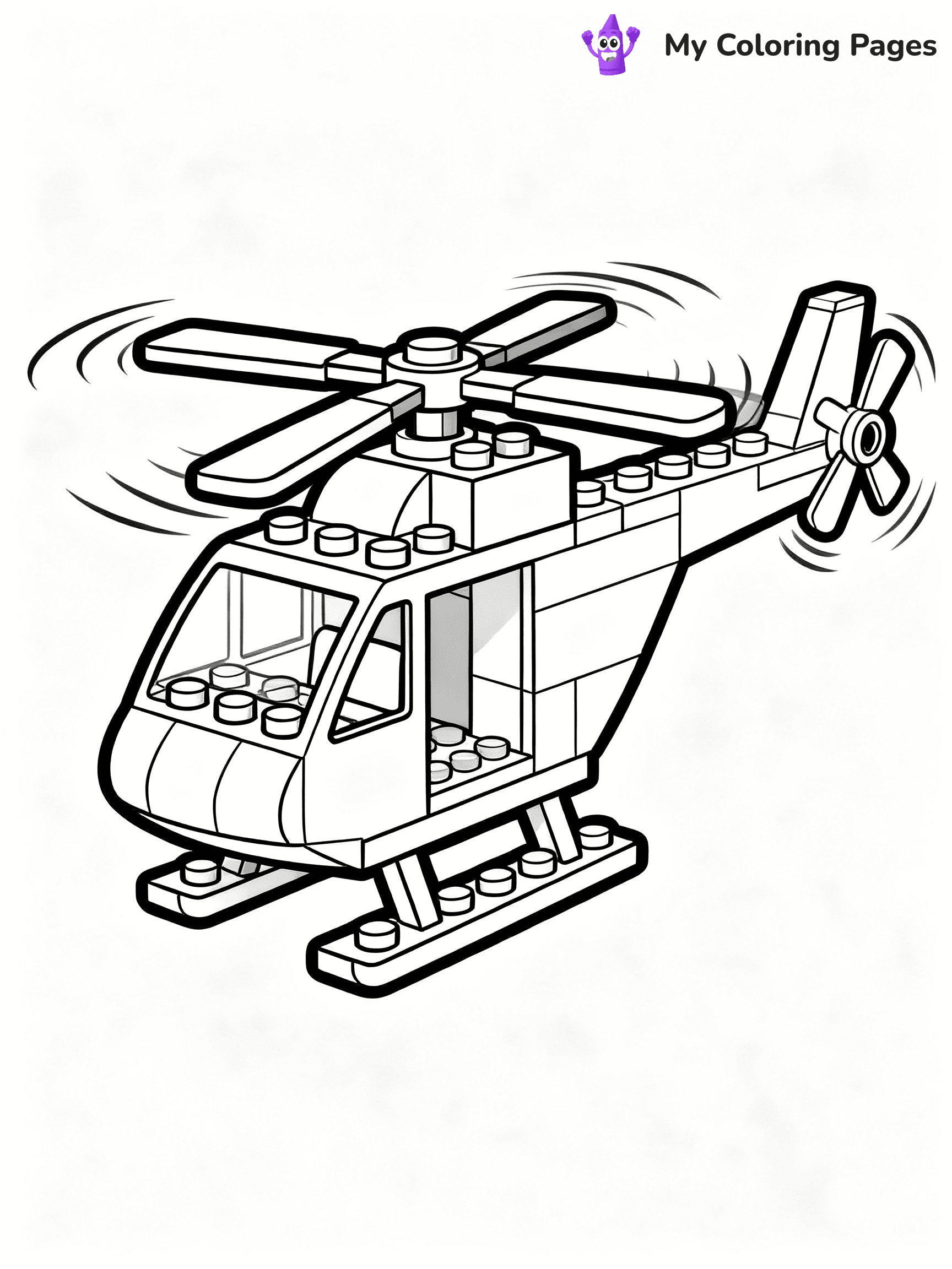 Helicopter Coloring Pages - 28
