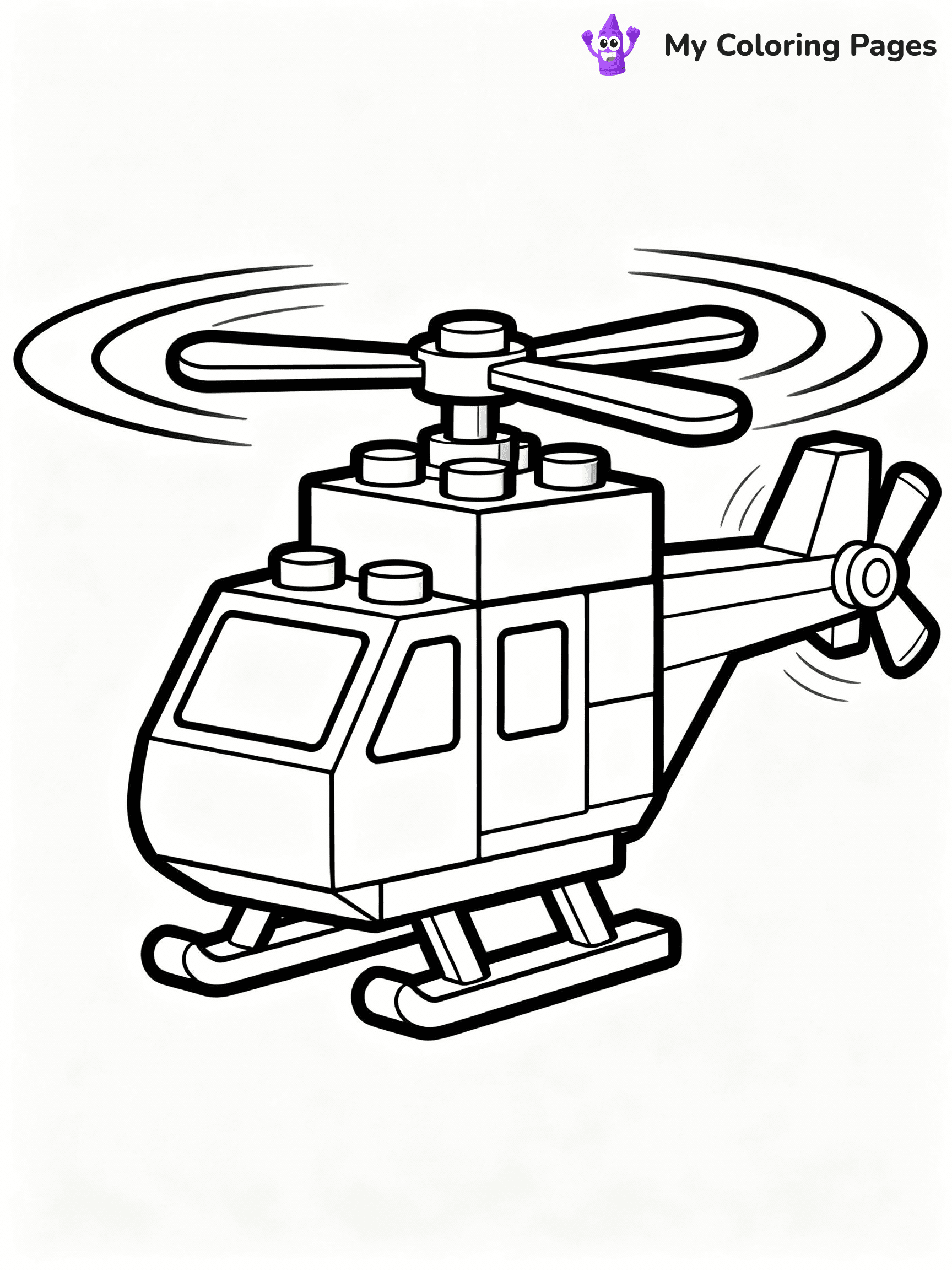 Helicopter Coloring Pages - 26