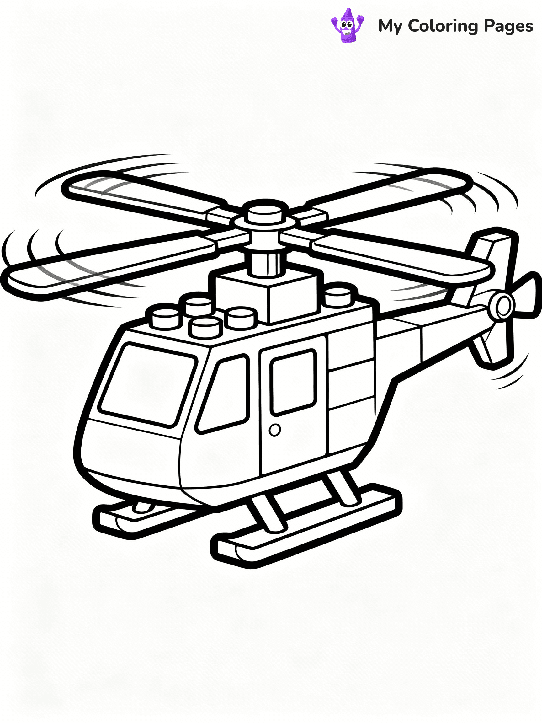 Helicopter Coloring Pages - 25