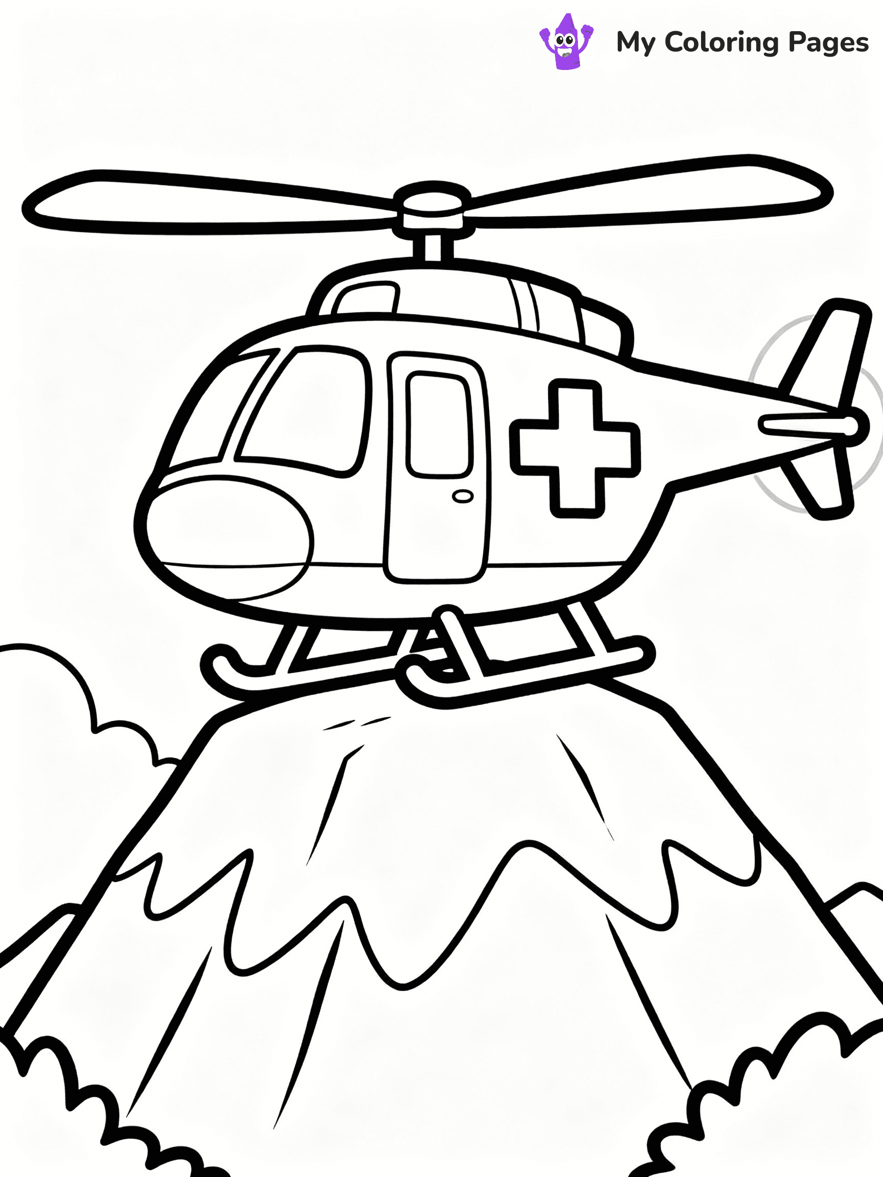 Helicopter Coloring Pages - 21