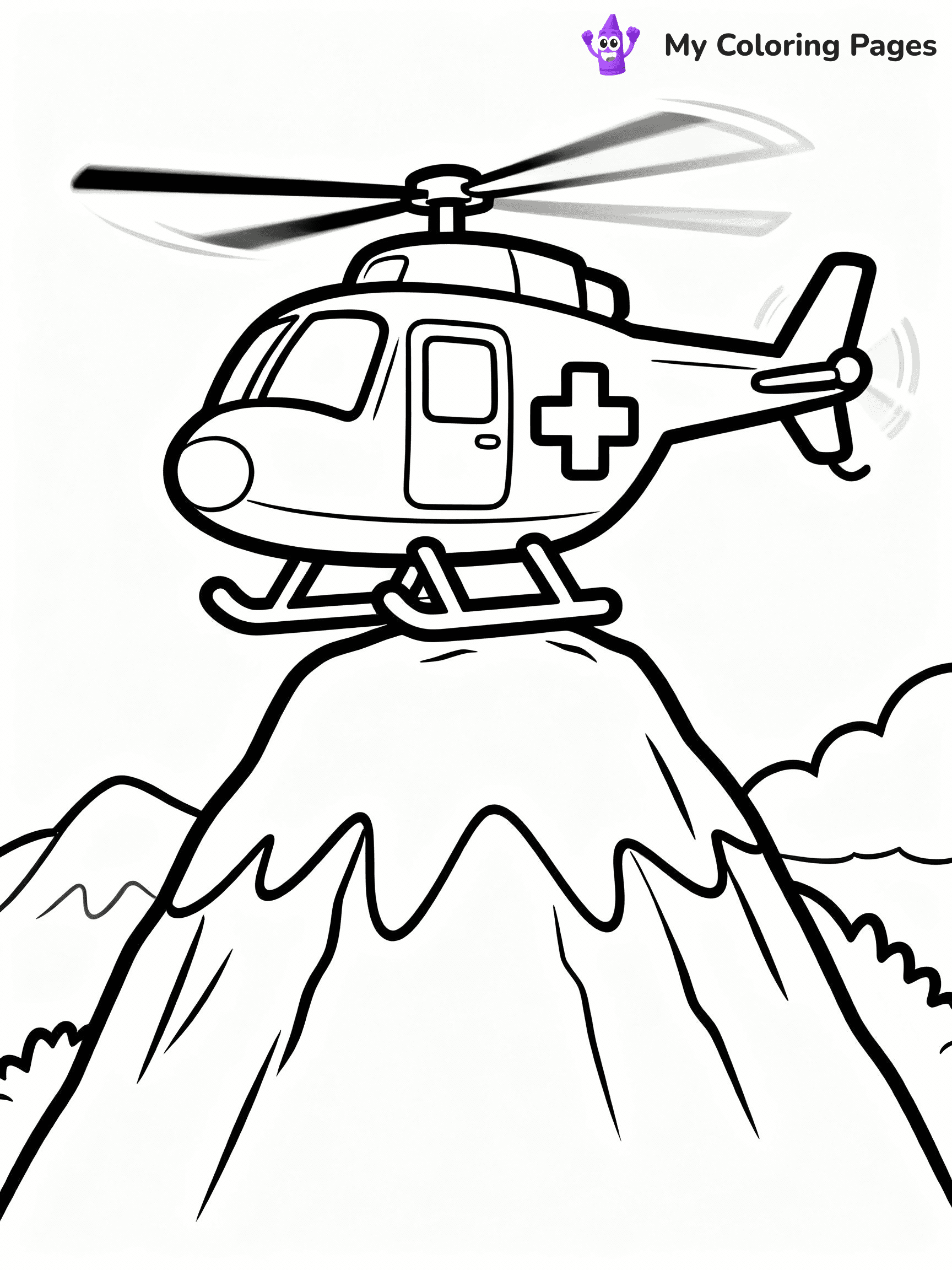 Helicopter Coloring Pages - 20