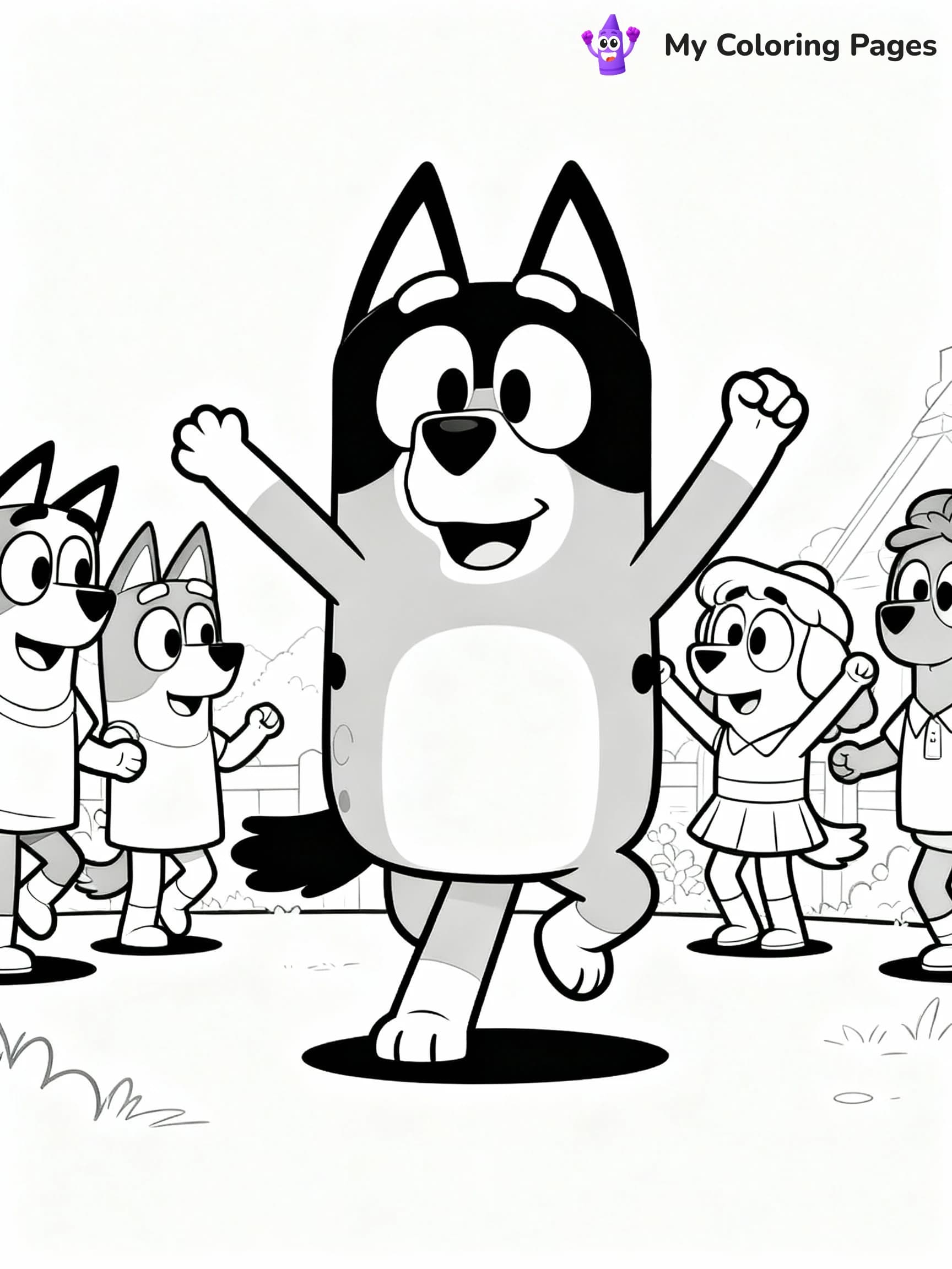 Bluey Coloring Pages - 17