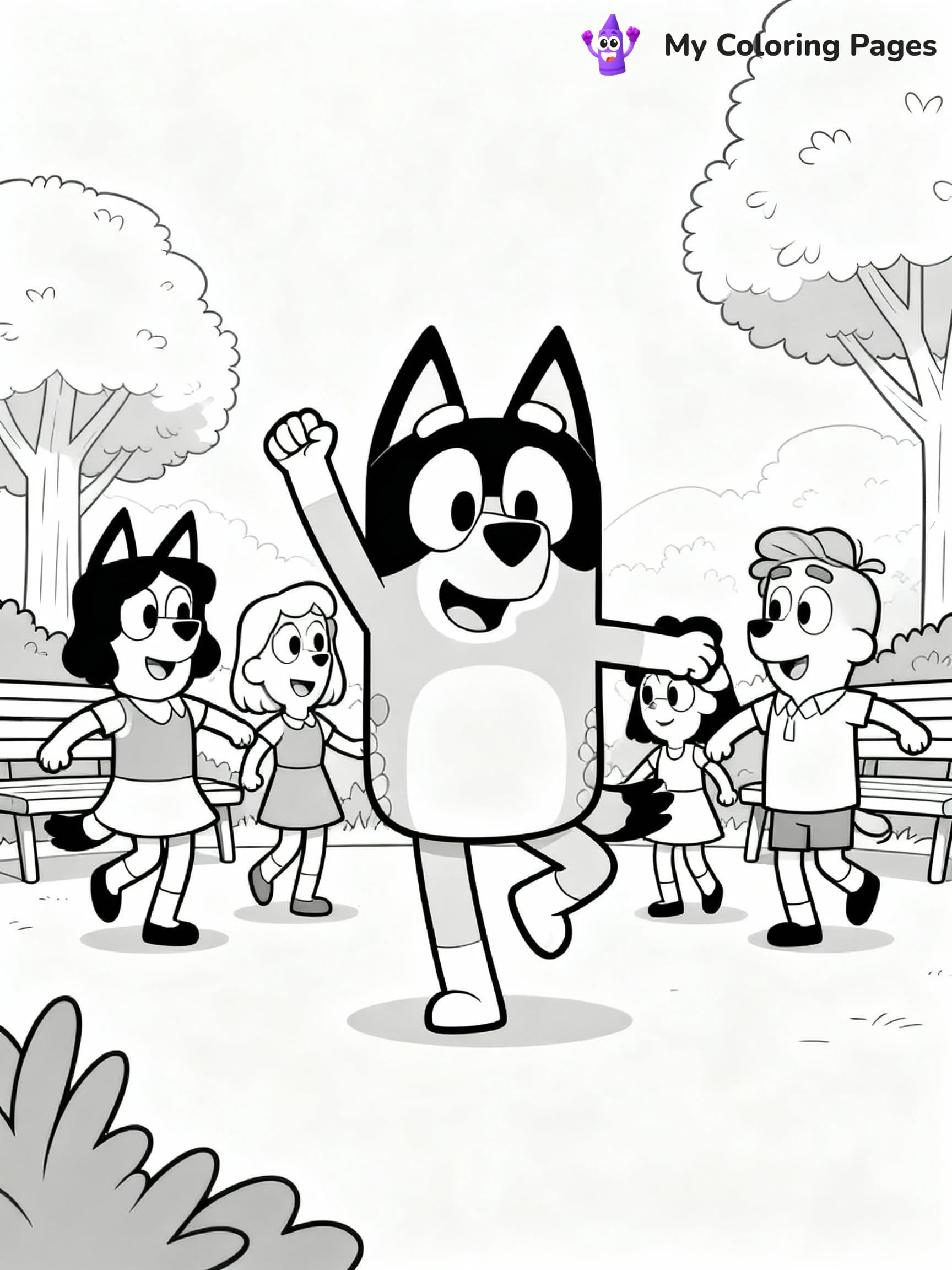 Bluey Coloring Pages - 16