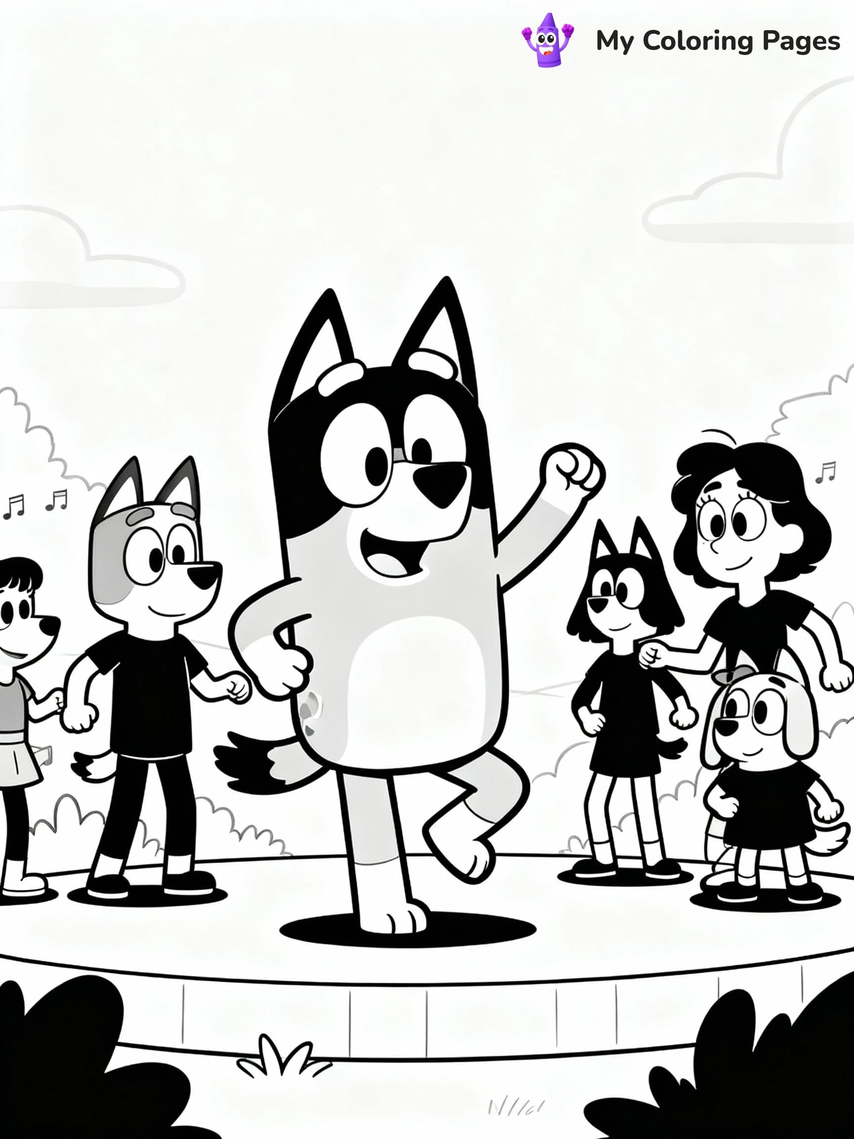 Bluey Coloring Pages - 14