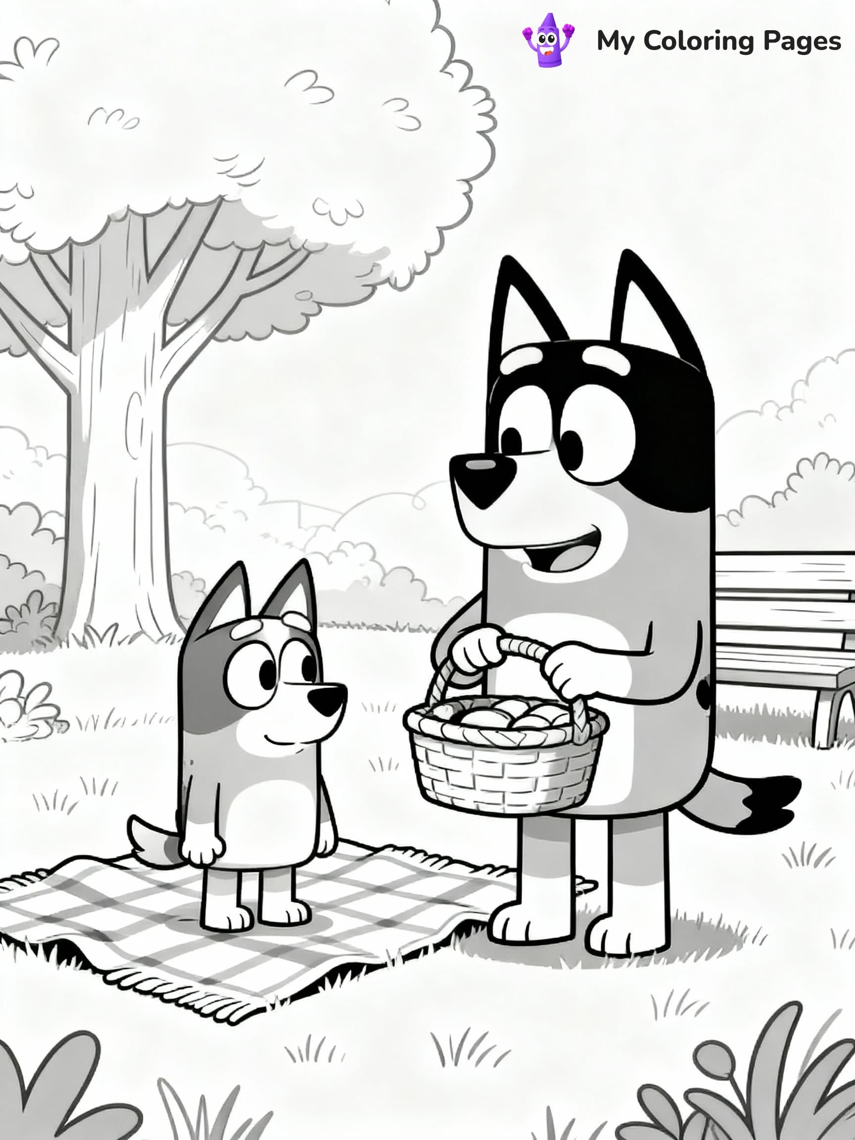 Bluey Coloring Pages - 4