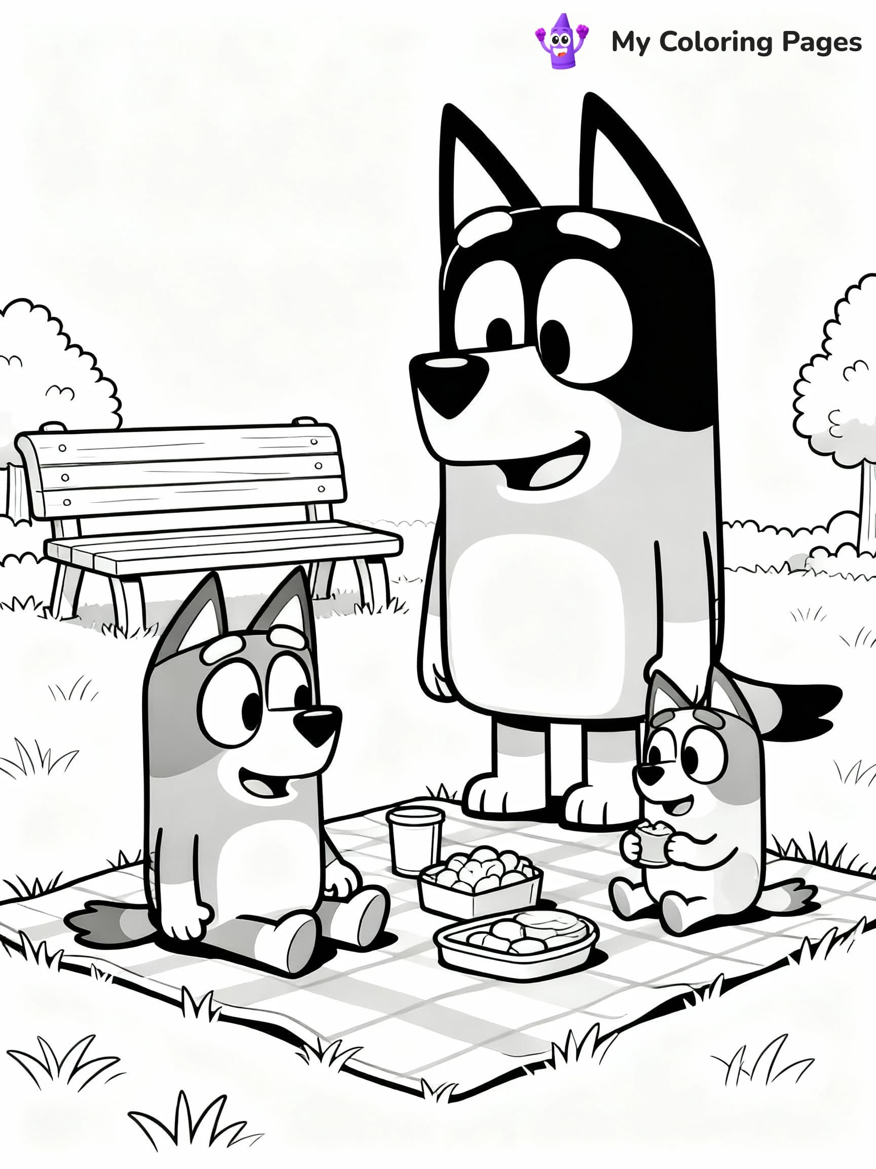 Bluey Coloring Pages - 2