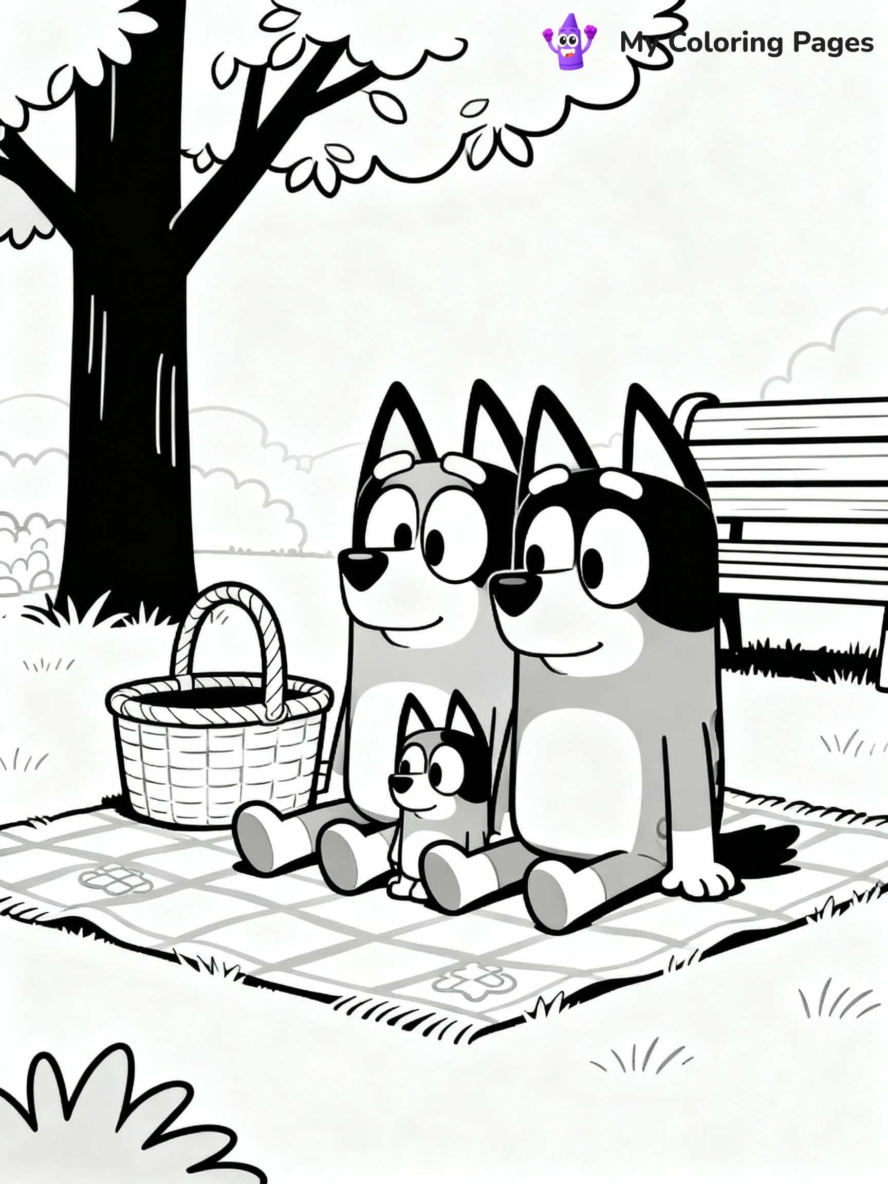 Bluey Coloring Pages - 1