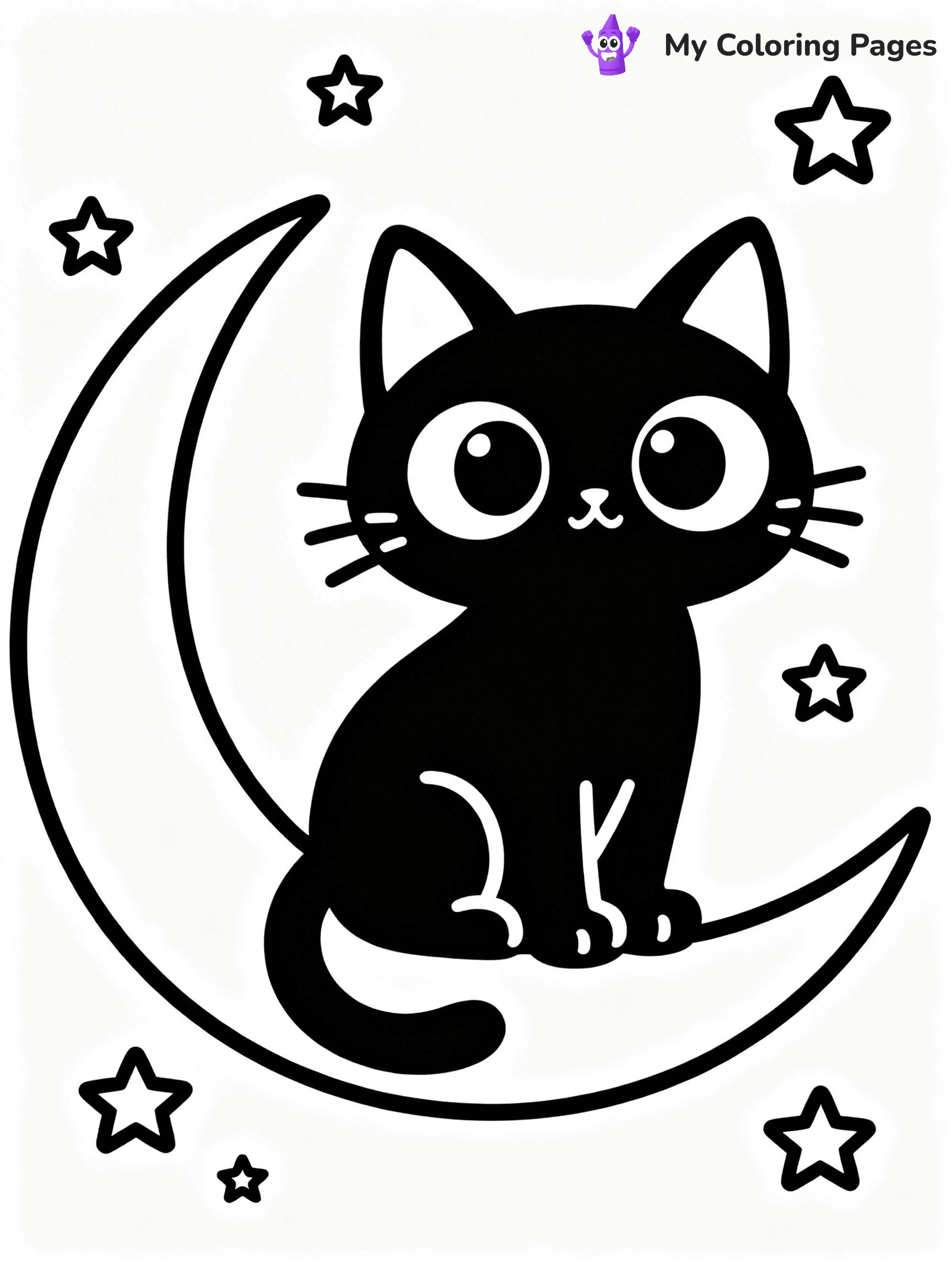Black Cat Coloring Pages - 29