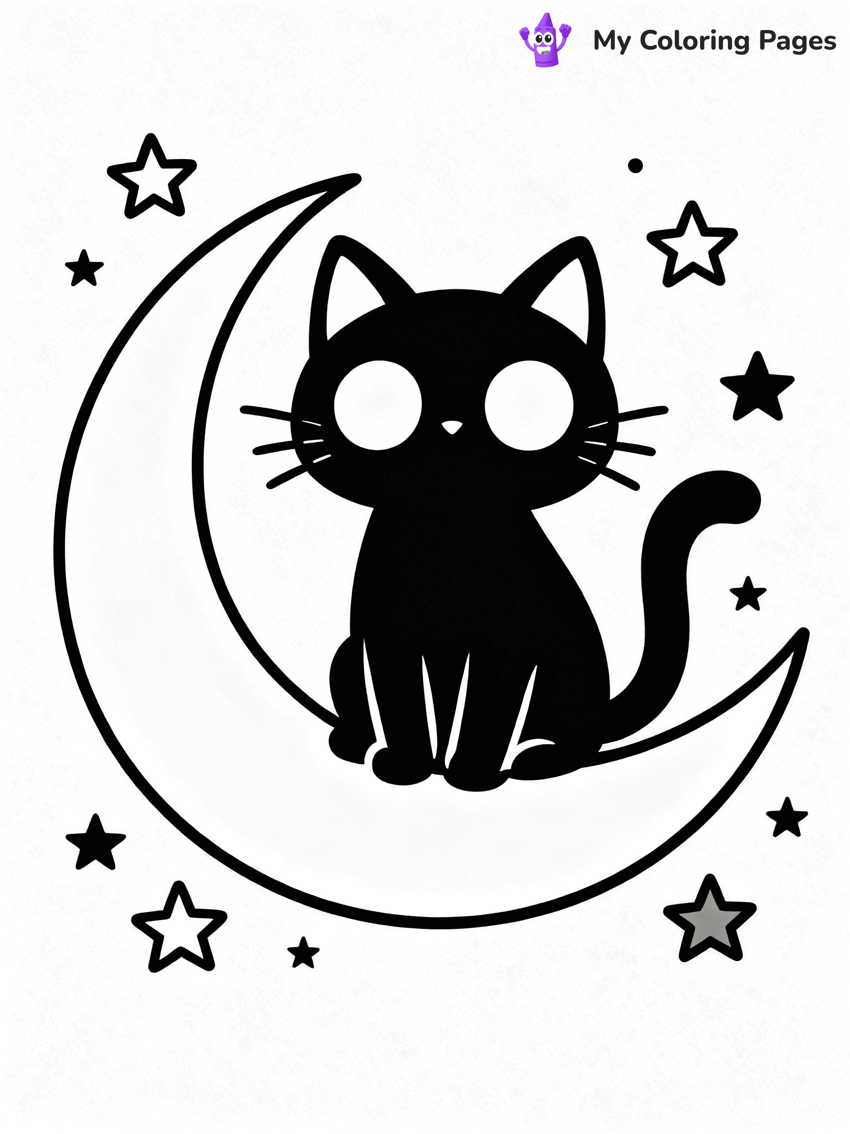 Black Cat Coloring Pages - 28