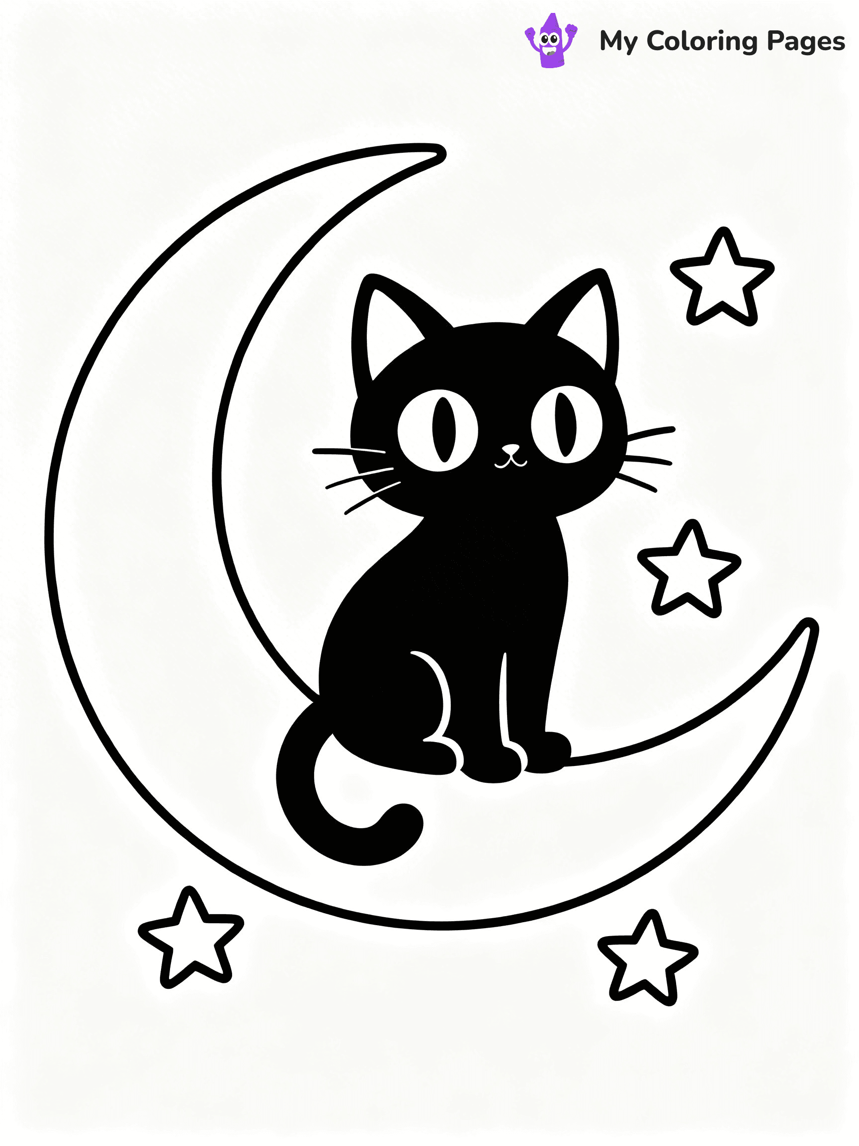 Black Cat Coloring Pages - 26