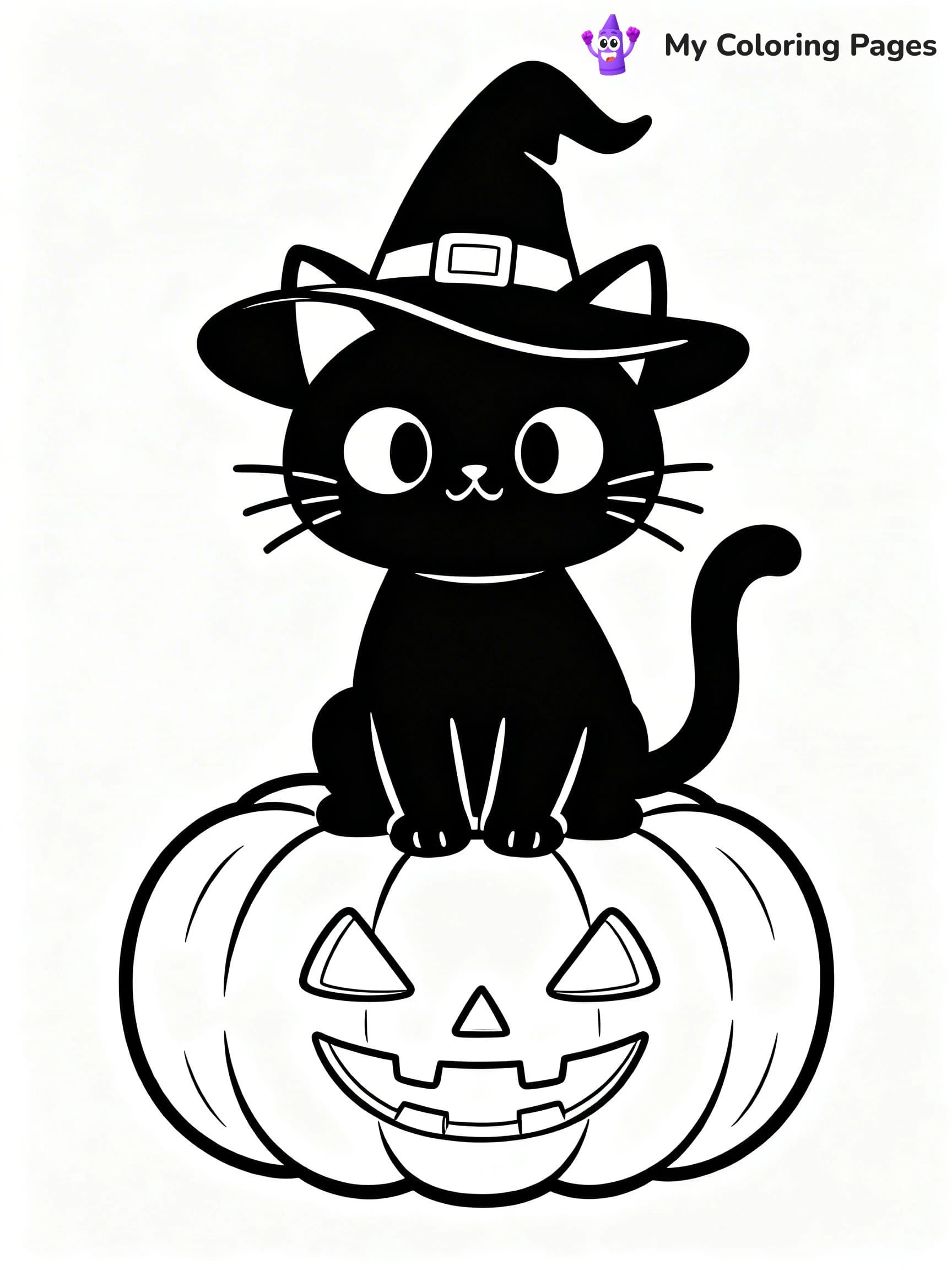 Black Cat Coloring Pages - 18