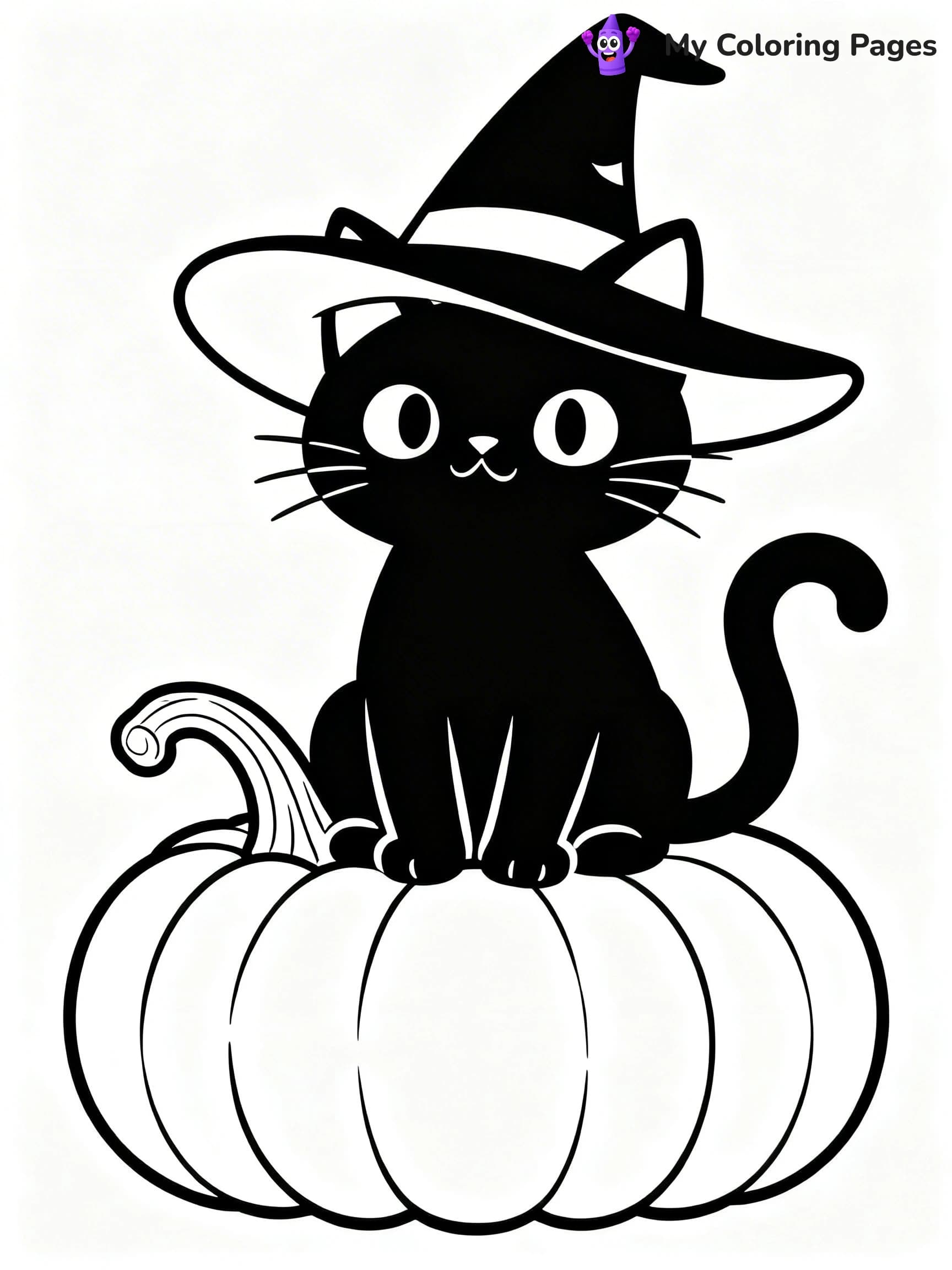 Black Cat Coloring Pages - 16