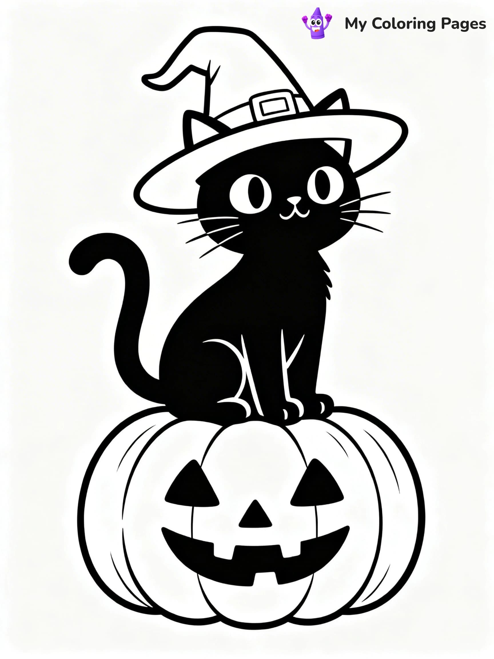 Black Cat Coloring Pages - 15