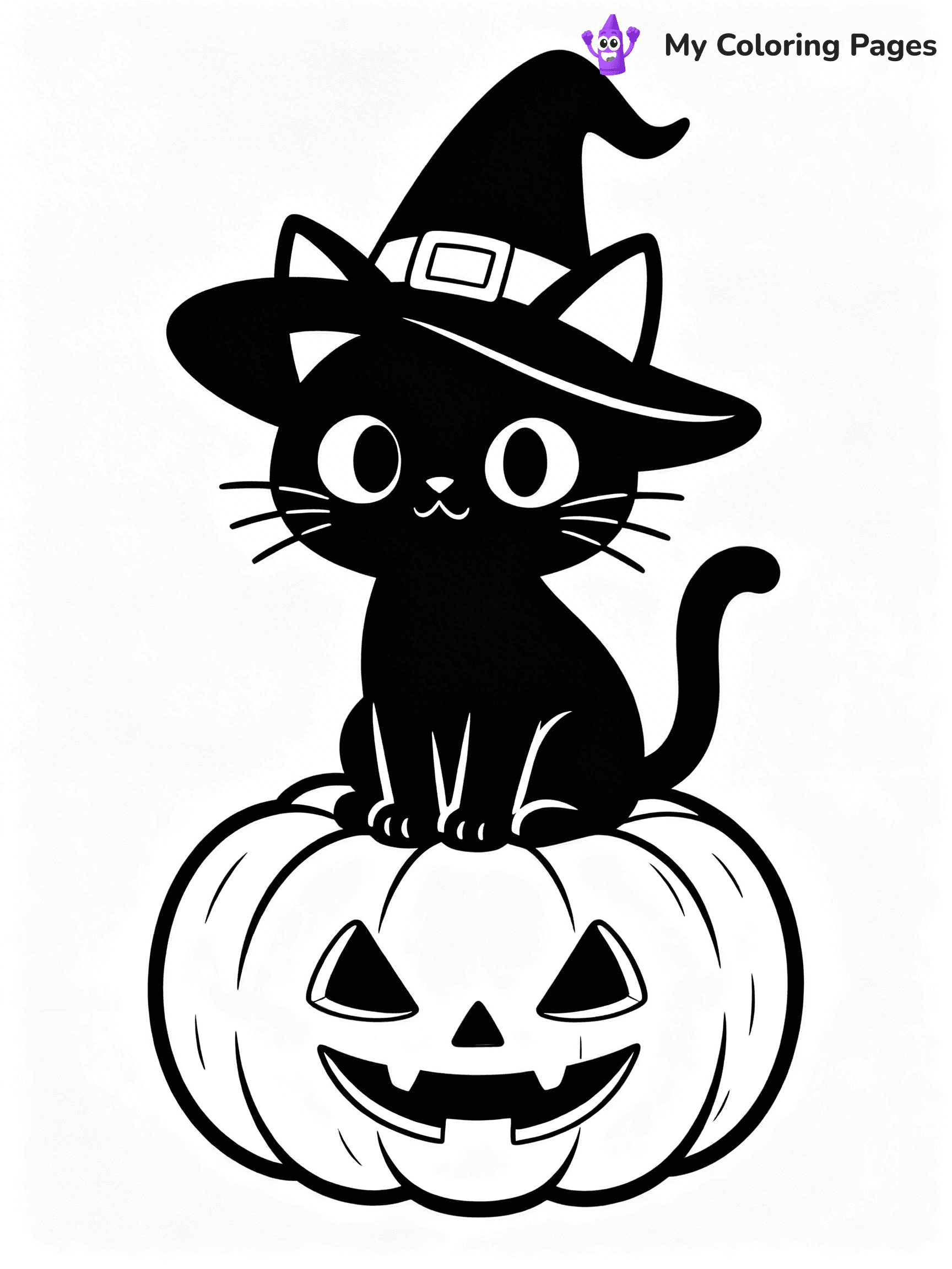 Black Cat Coloring Pages - 14