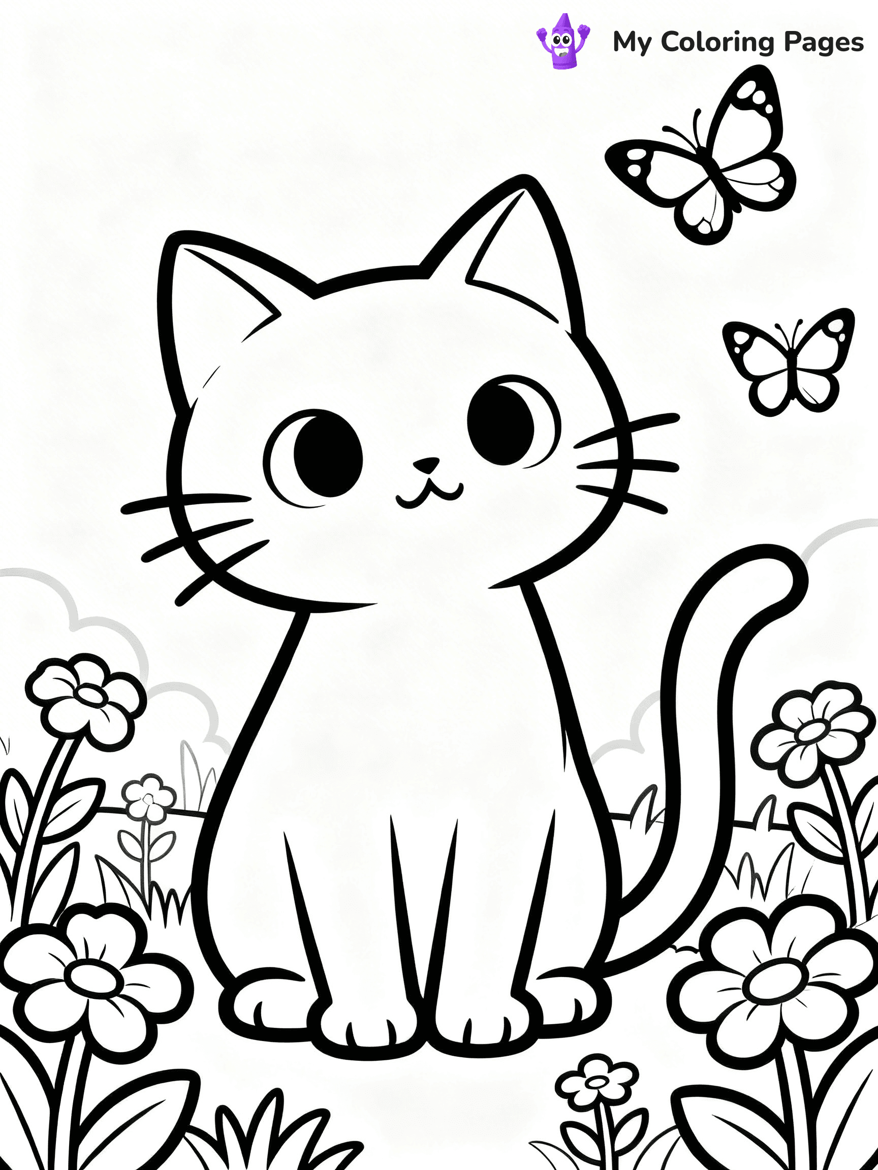 Black Cat Coloring Pages - 4