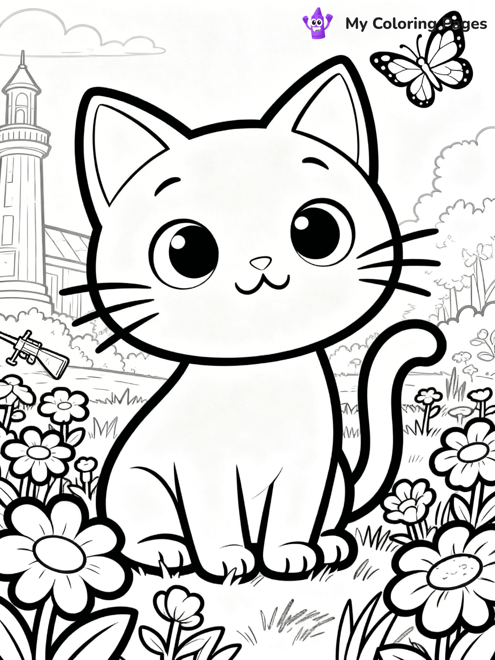 Black Cat Coloring Pages - 2