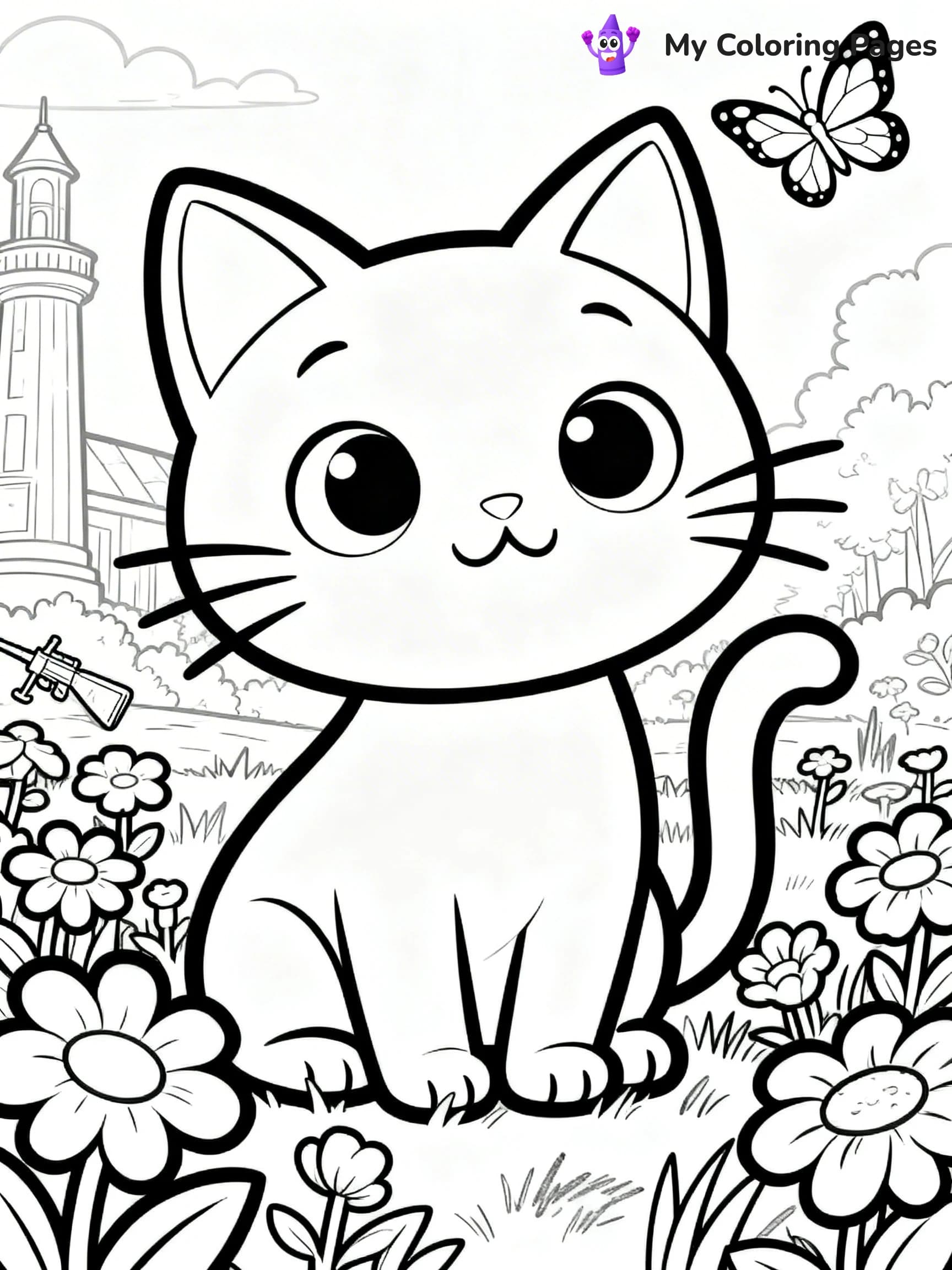 Black Cat Coloring Pages - 2