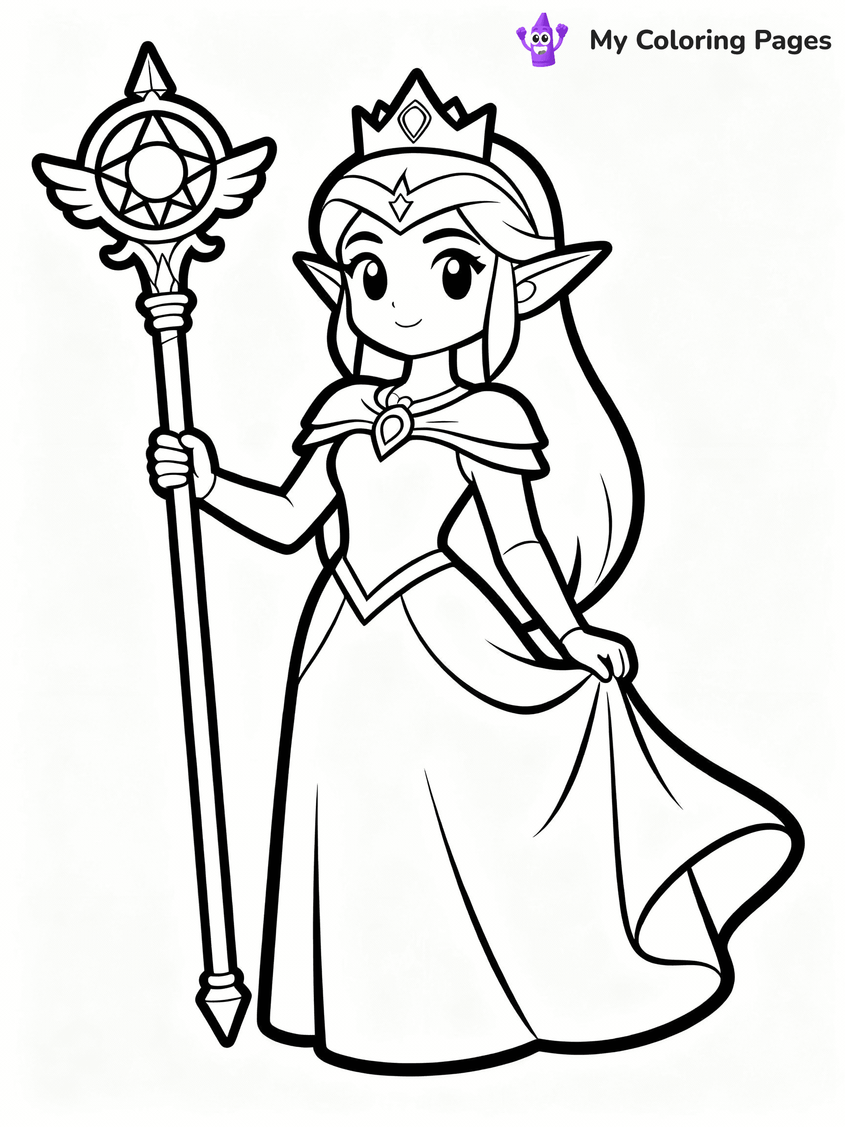 Zelda Coloring Pages - 4