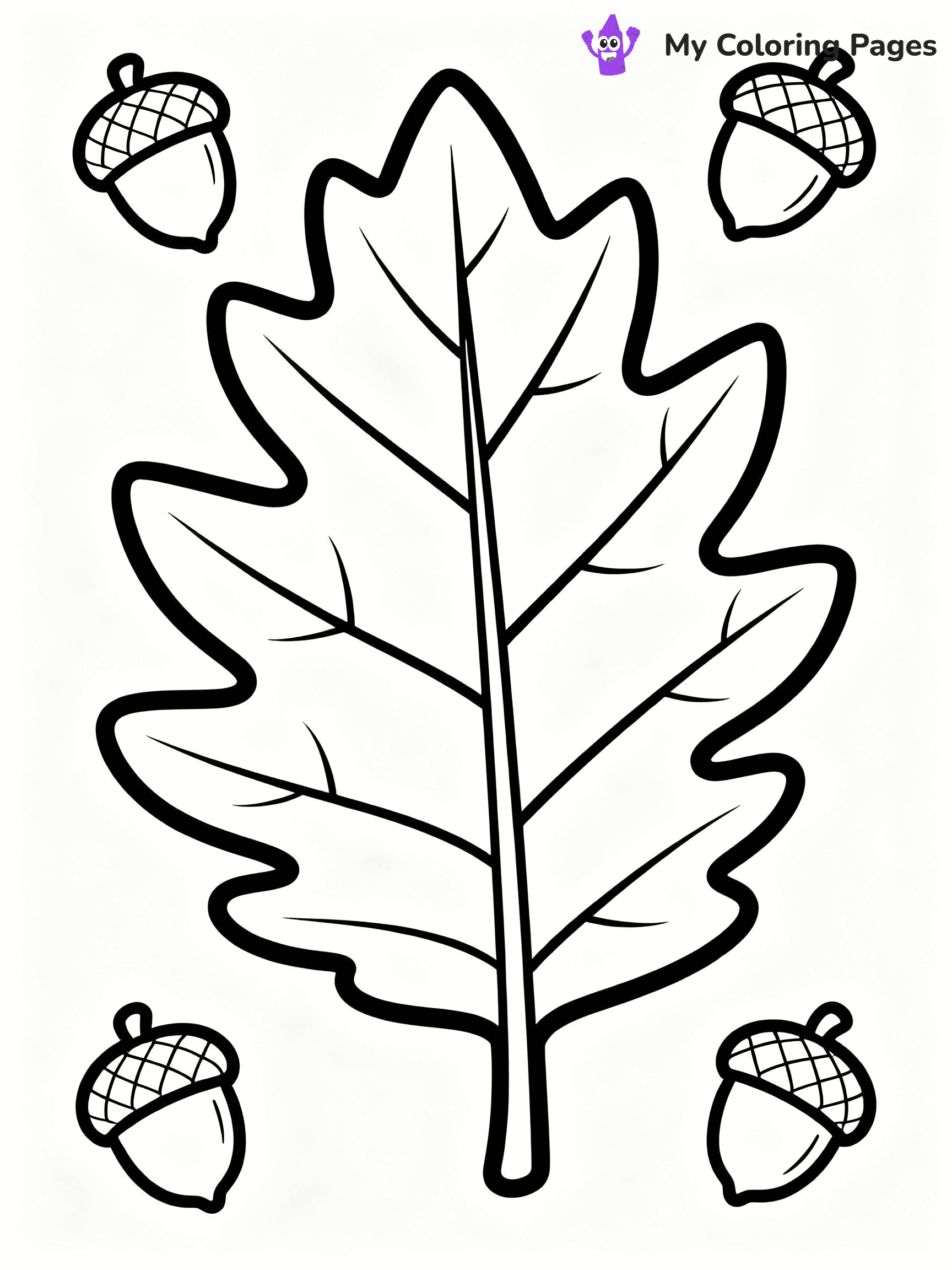 Fall Leaves Coloring Pages - 21