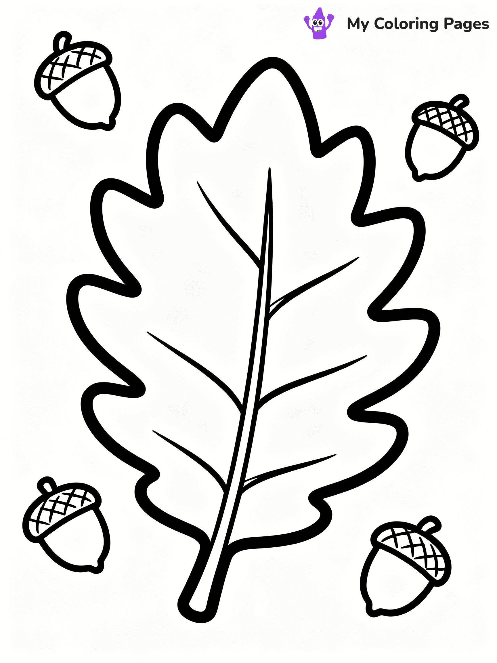 Fall Leaves Coloring Pages - 20