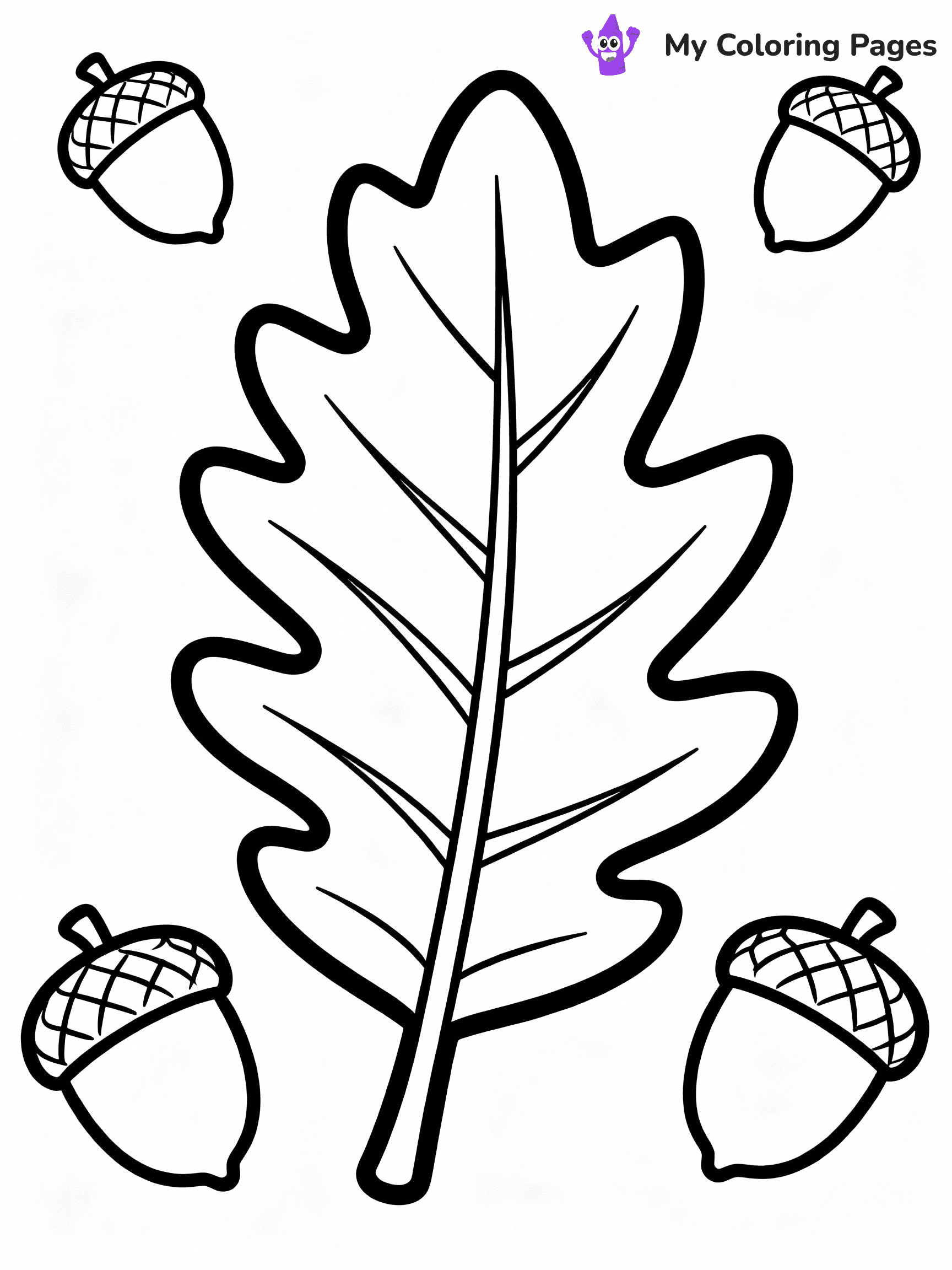 Fall Leaves Coloring Pages - 19