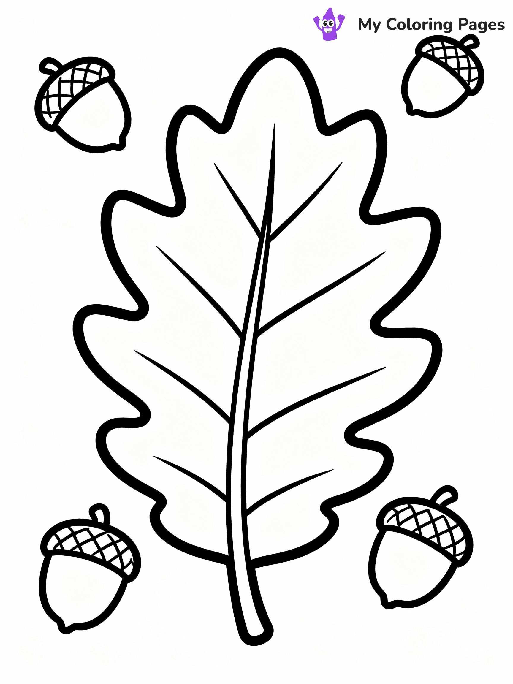Fall Leaves Coloring Pages - 18