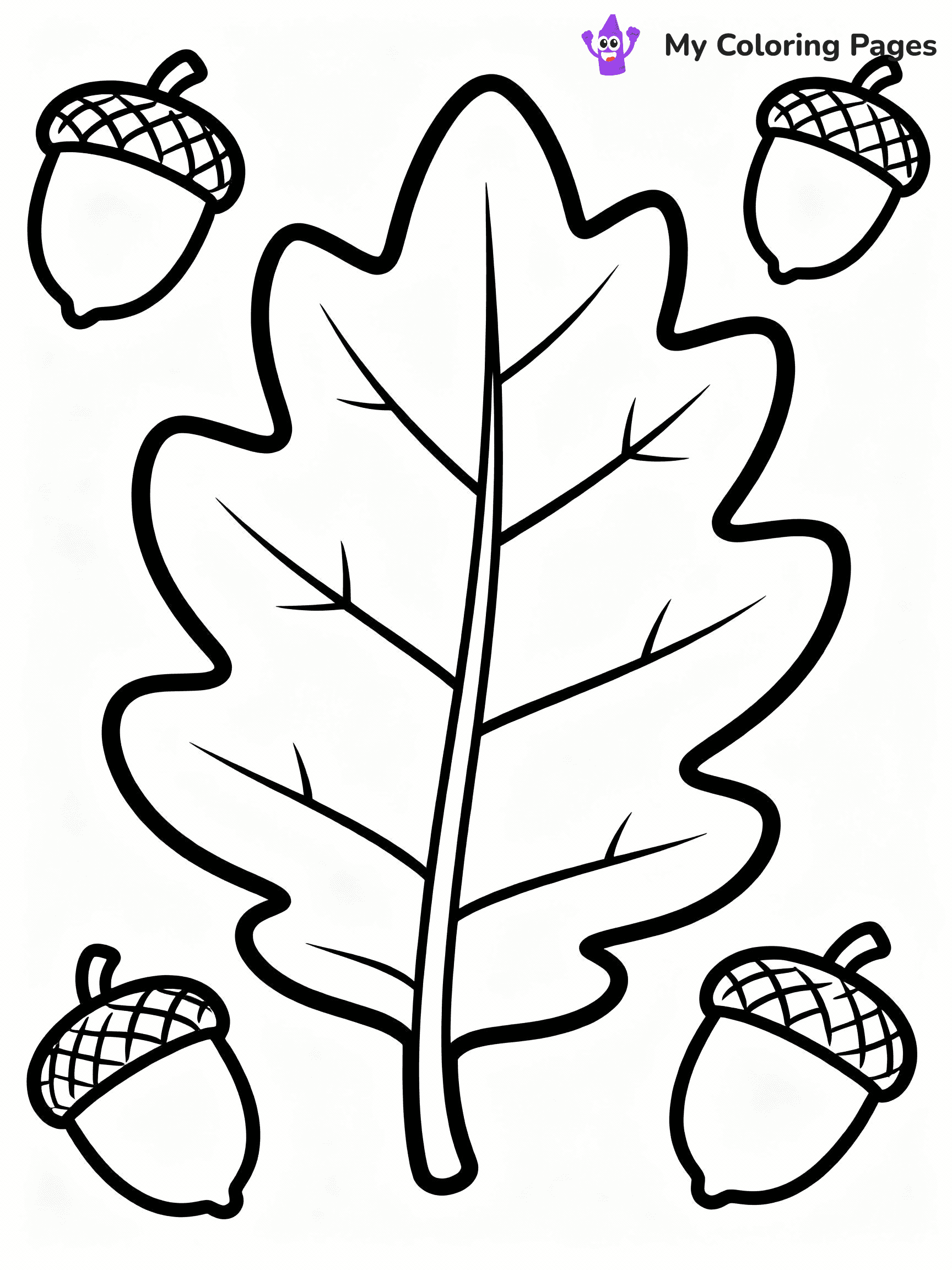 Fall Leaves Coloring Pages - 17