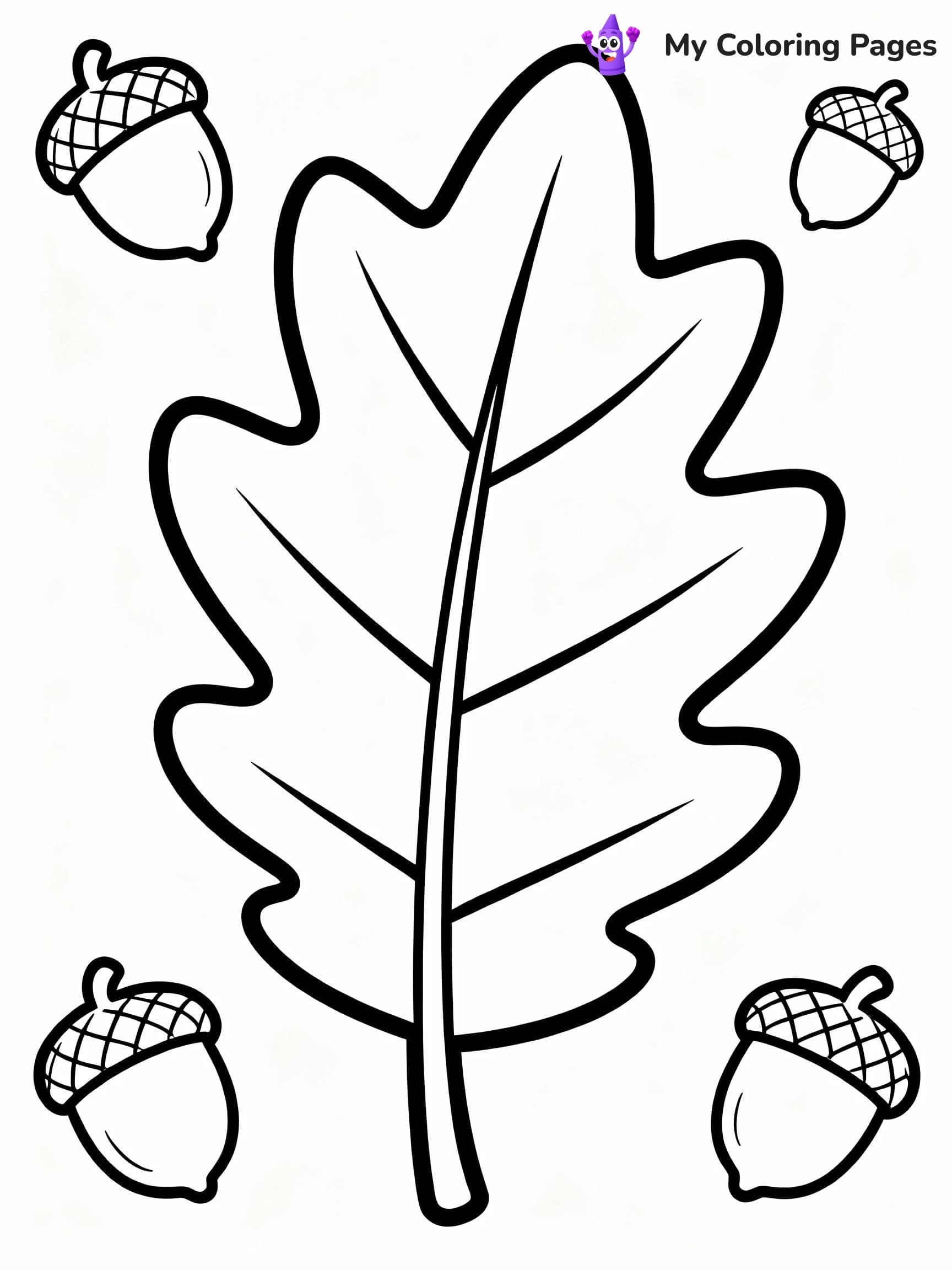Fall Leaves Coloring Pages - 16