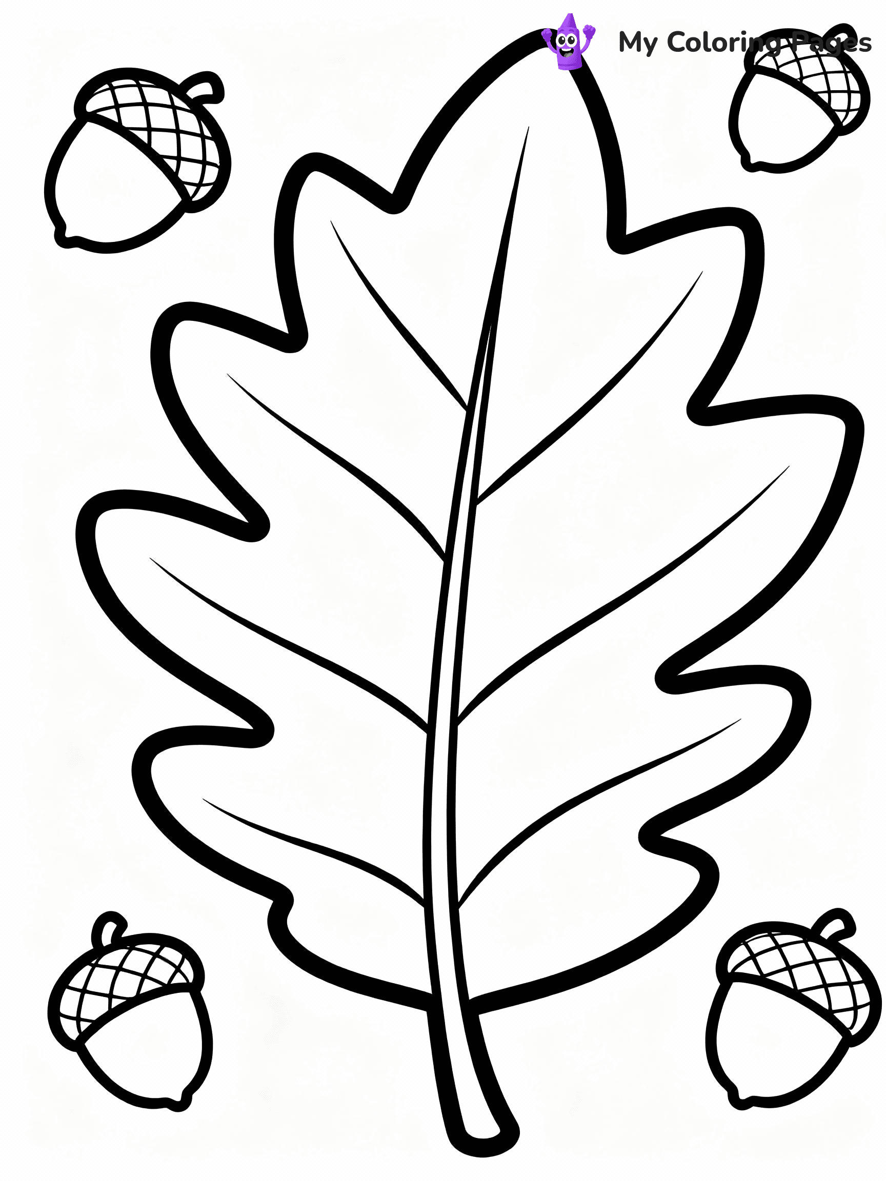 Fall Leaves Coloring Pages - 15