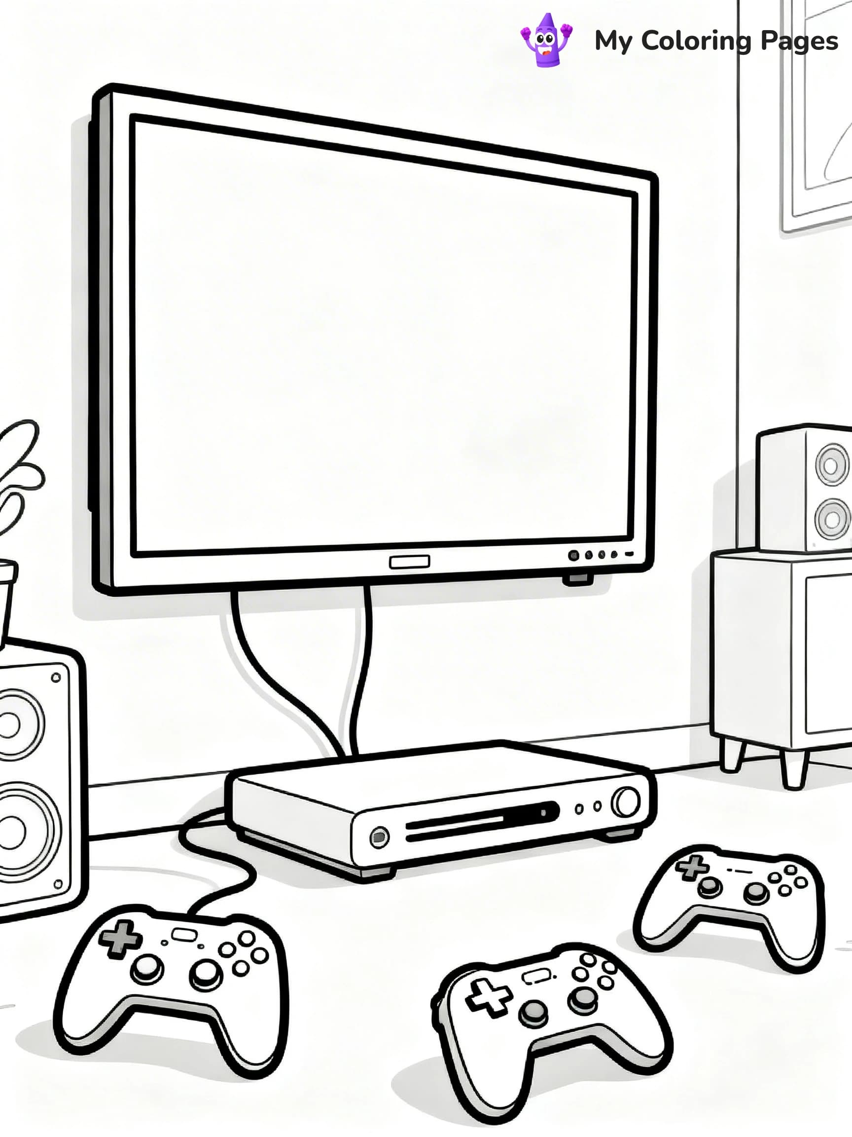 Living Room Coloring Pages - 24