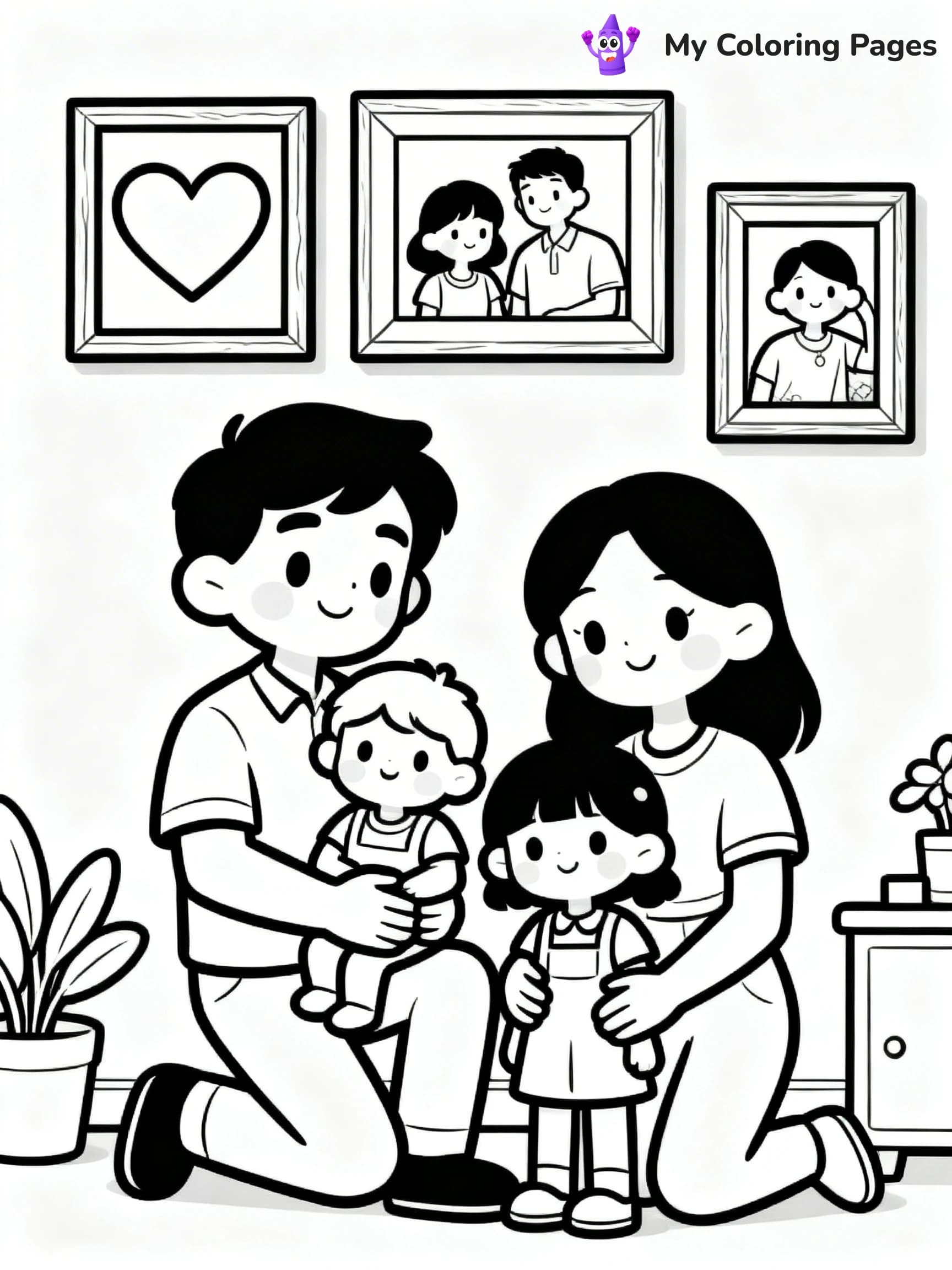 Living Room Coloring Pages - 13