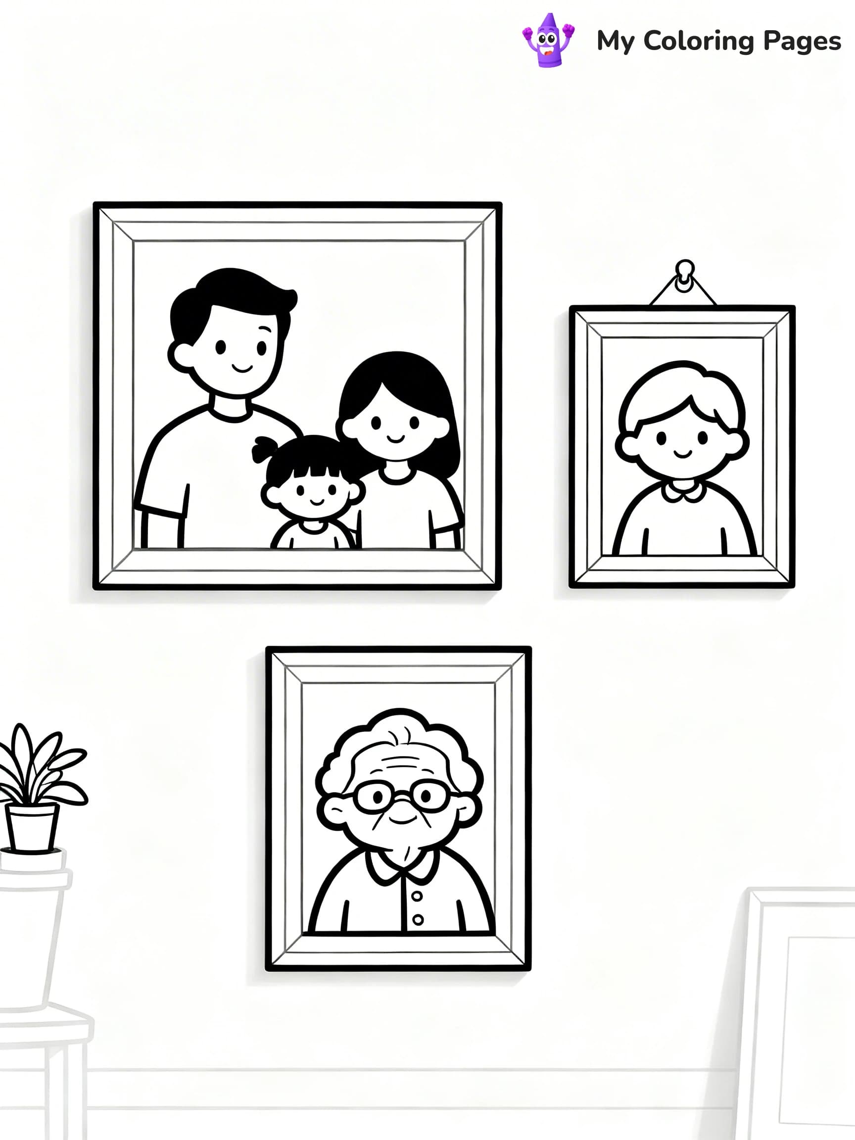 Living Room Coloring Pages - 12