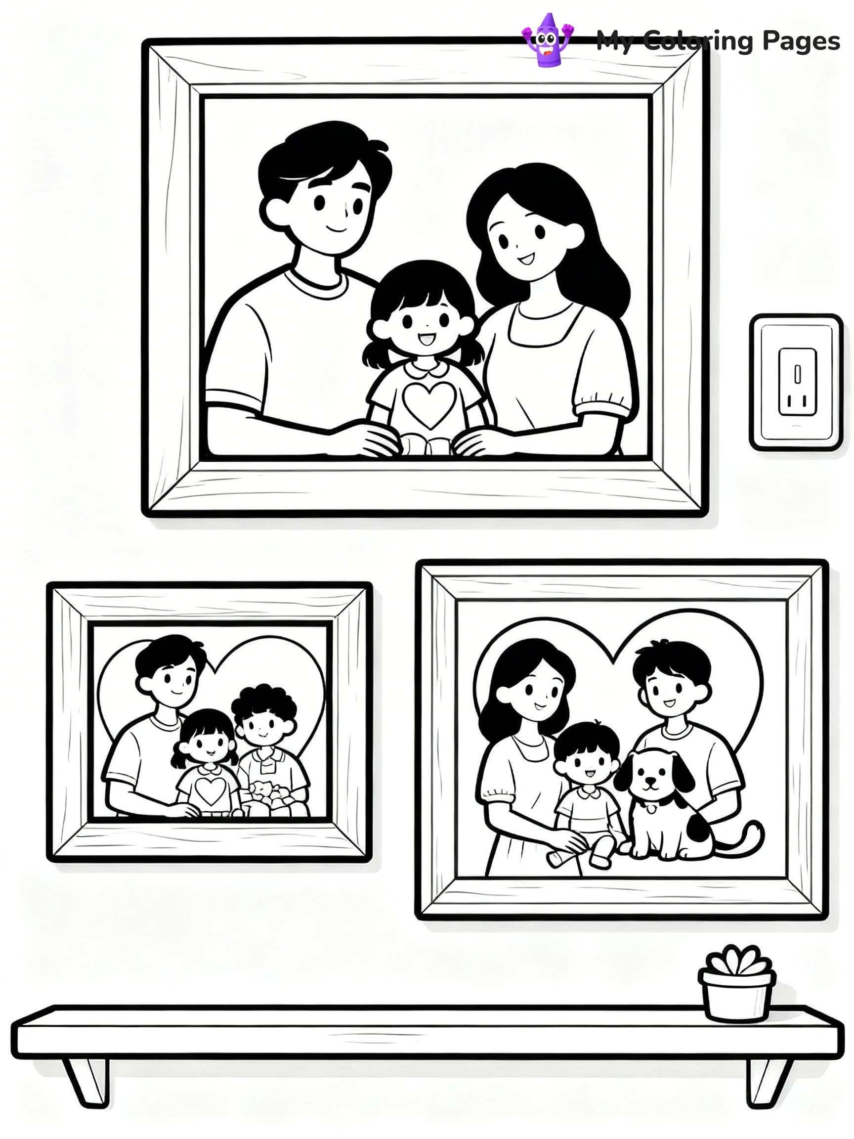 Living Room Coloring Pages - 10