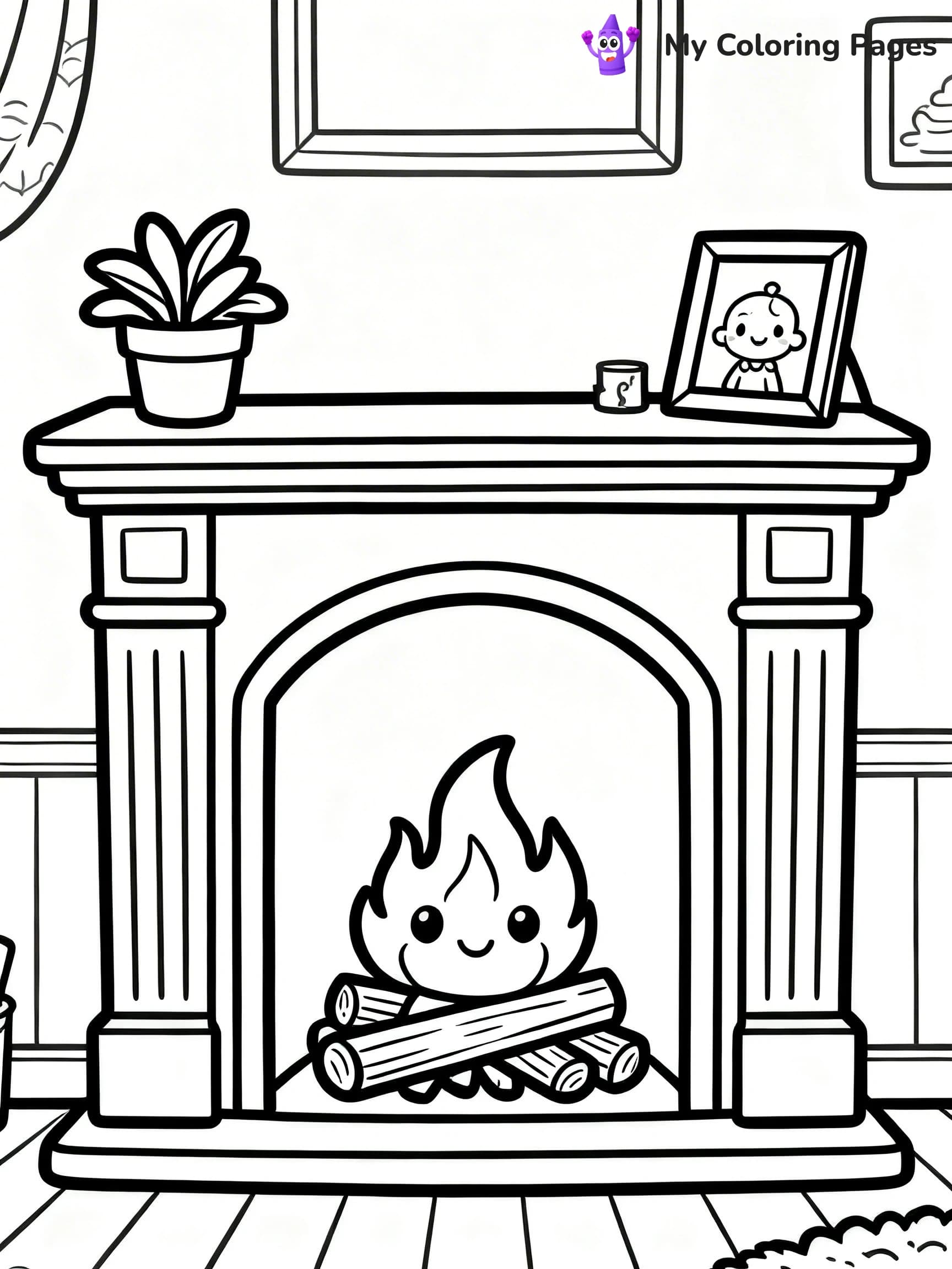 Living Room Coloring Pages - 2