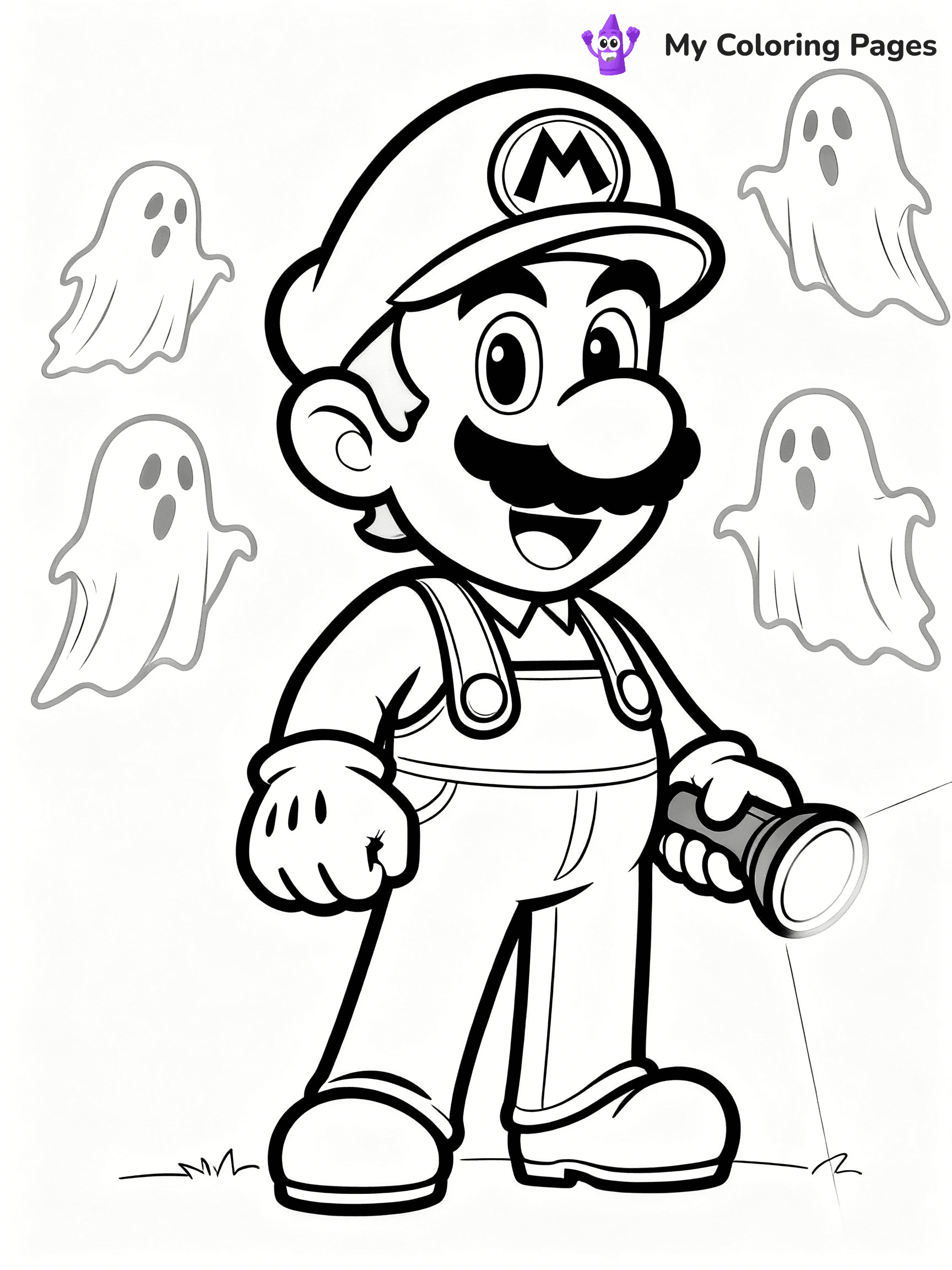 Luigi Coloring Pages - 41