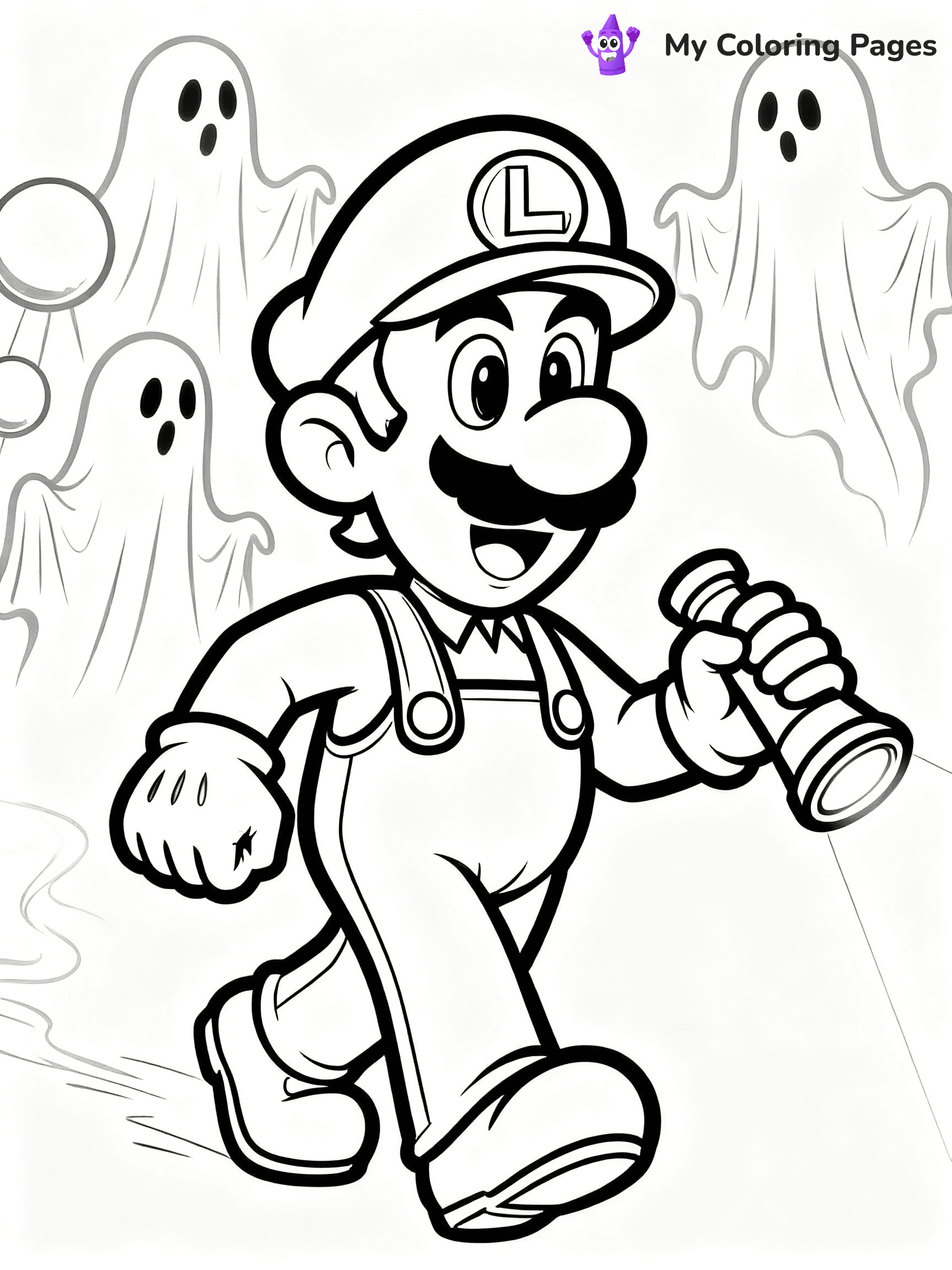 Luigi Coloring Pages - 39