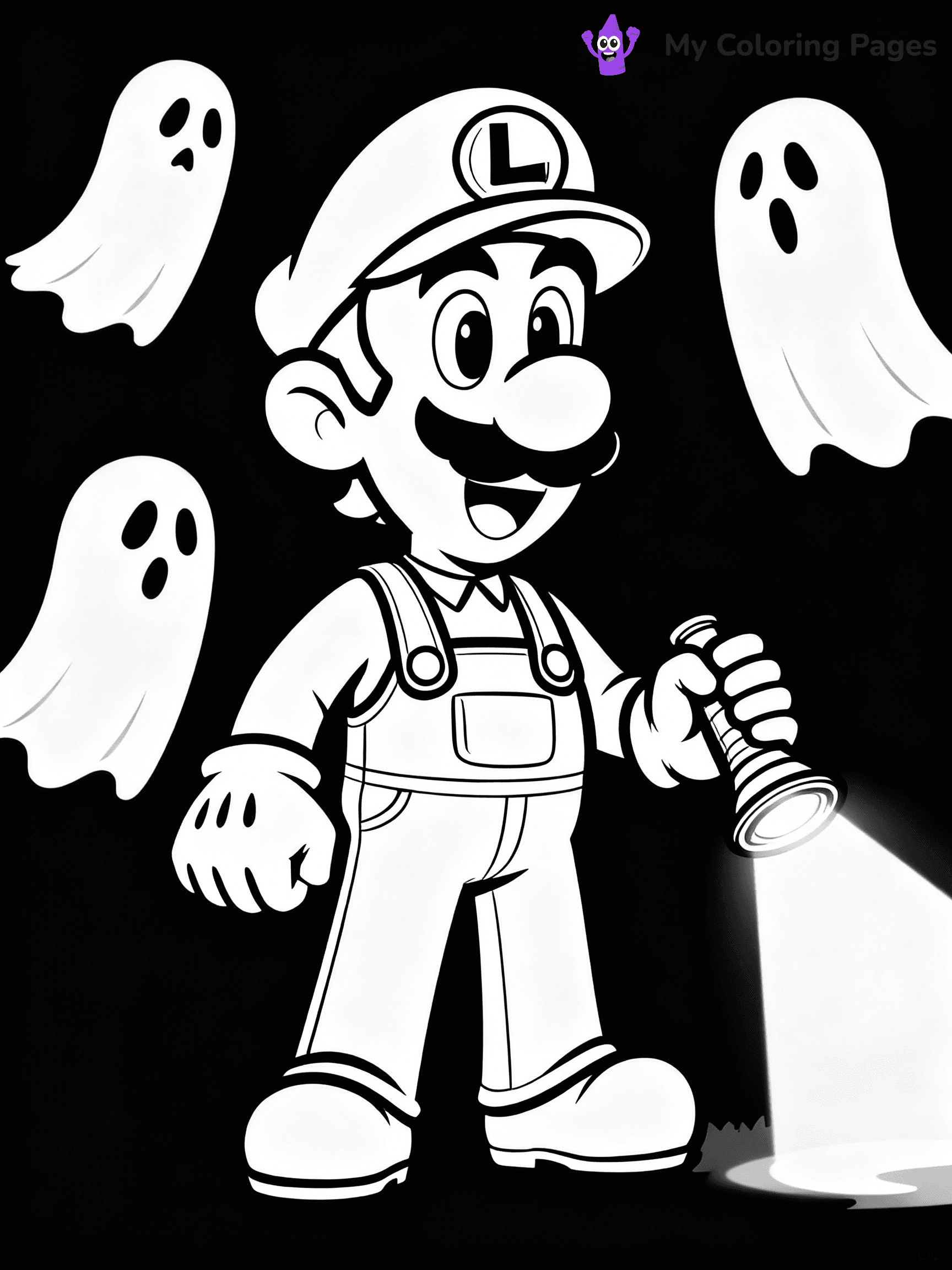Luigi Coloring Pages - 37