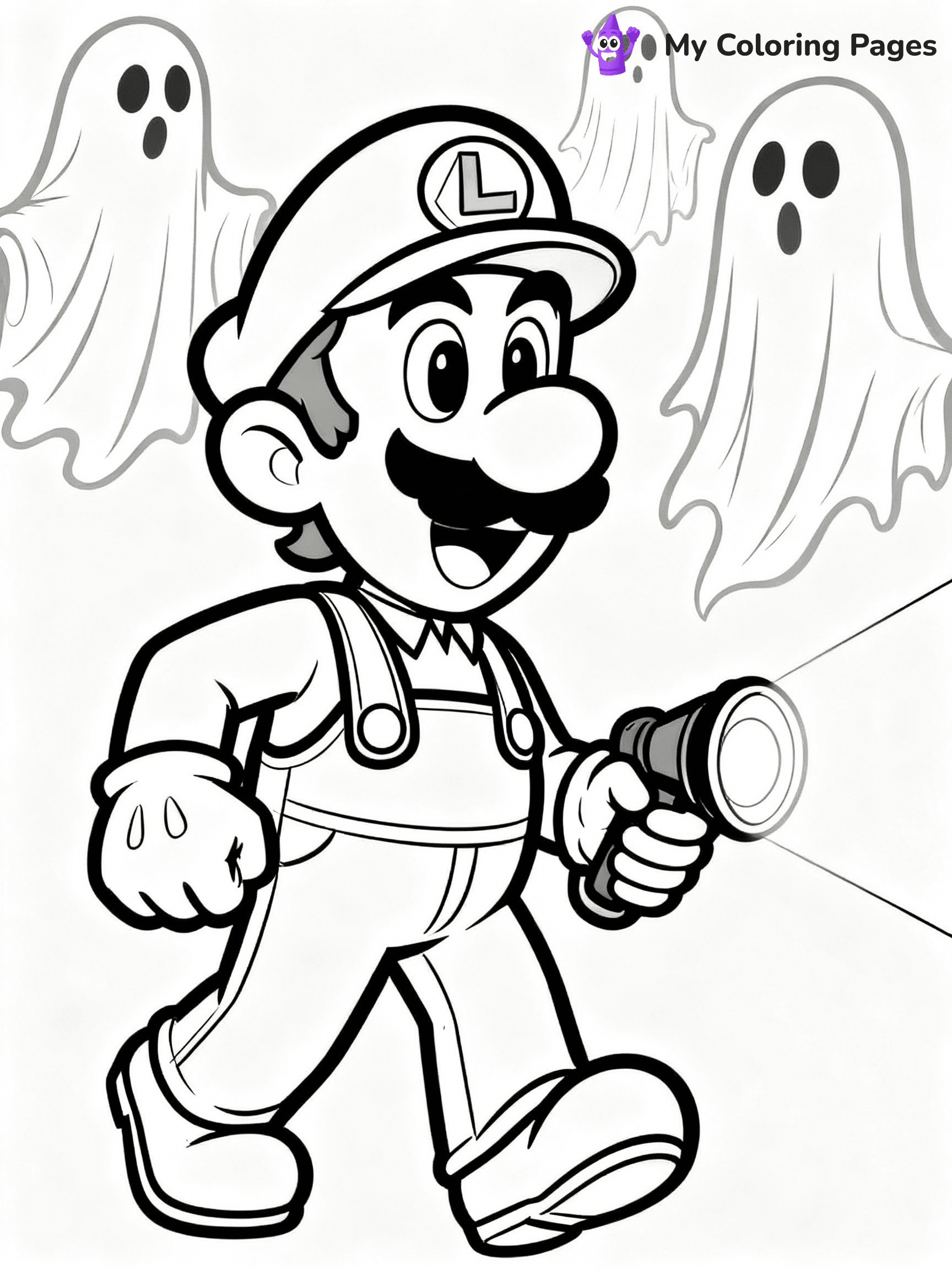 Luigi Coloring Pages - 35