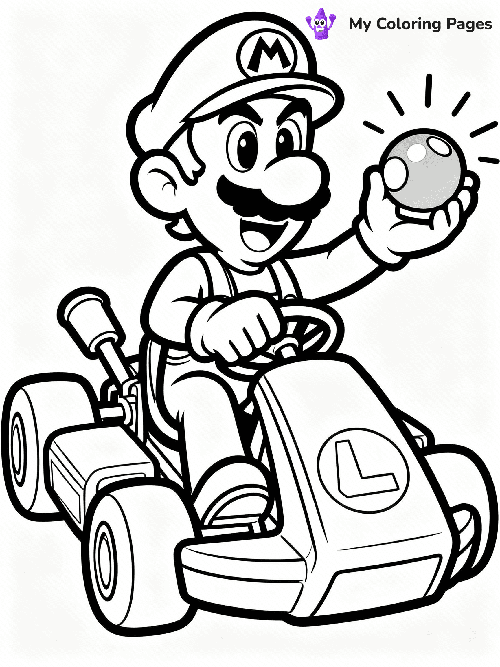 Luigi Coloring Pages - 32
