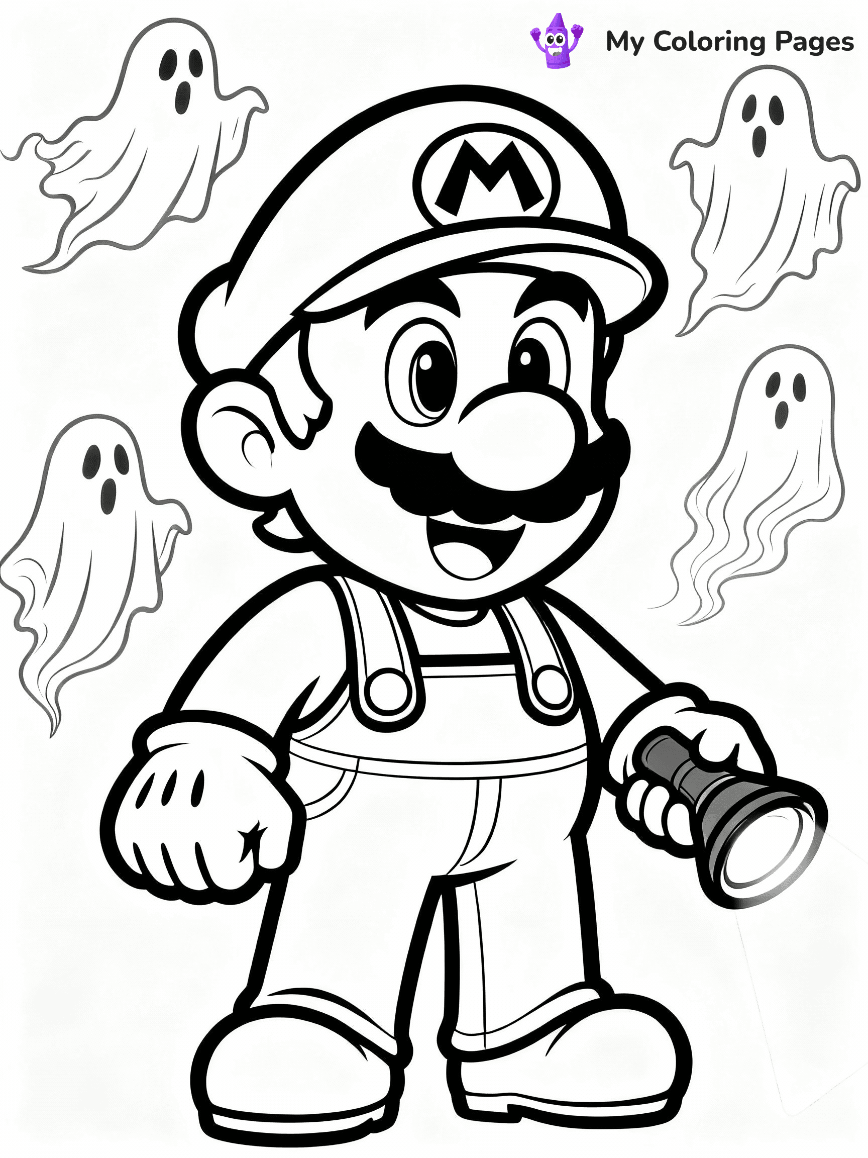 Luigi Coloring Pages - 31