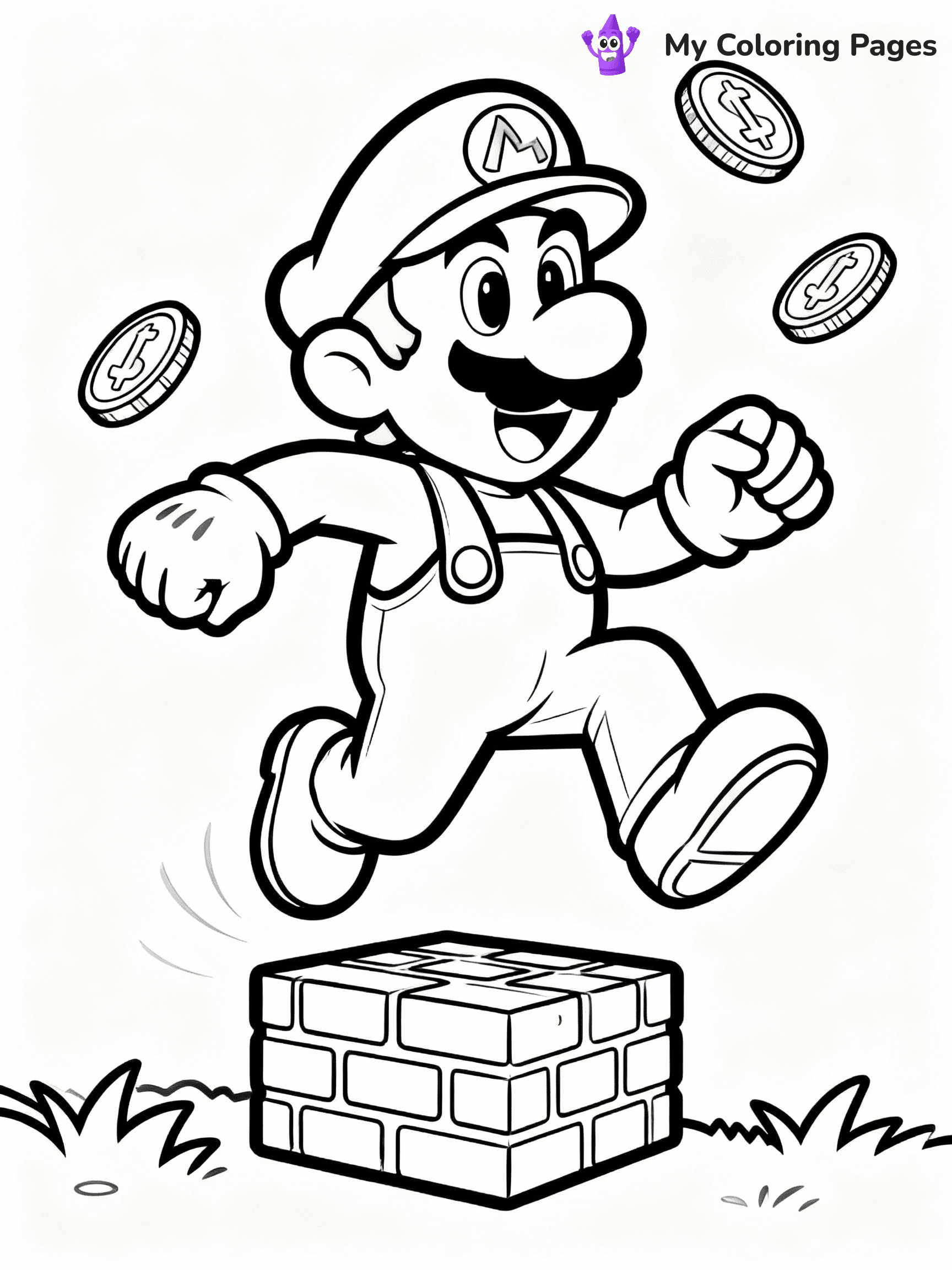 Luigi Coloring Pages - 27