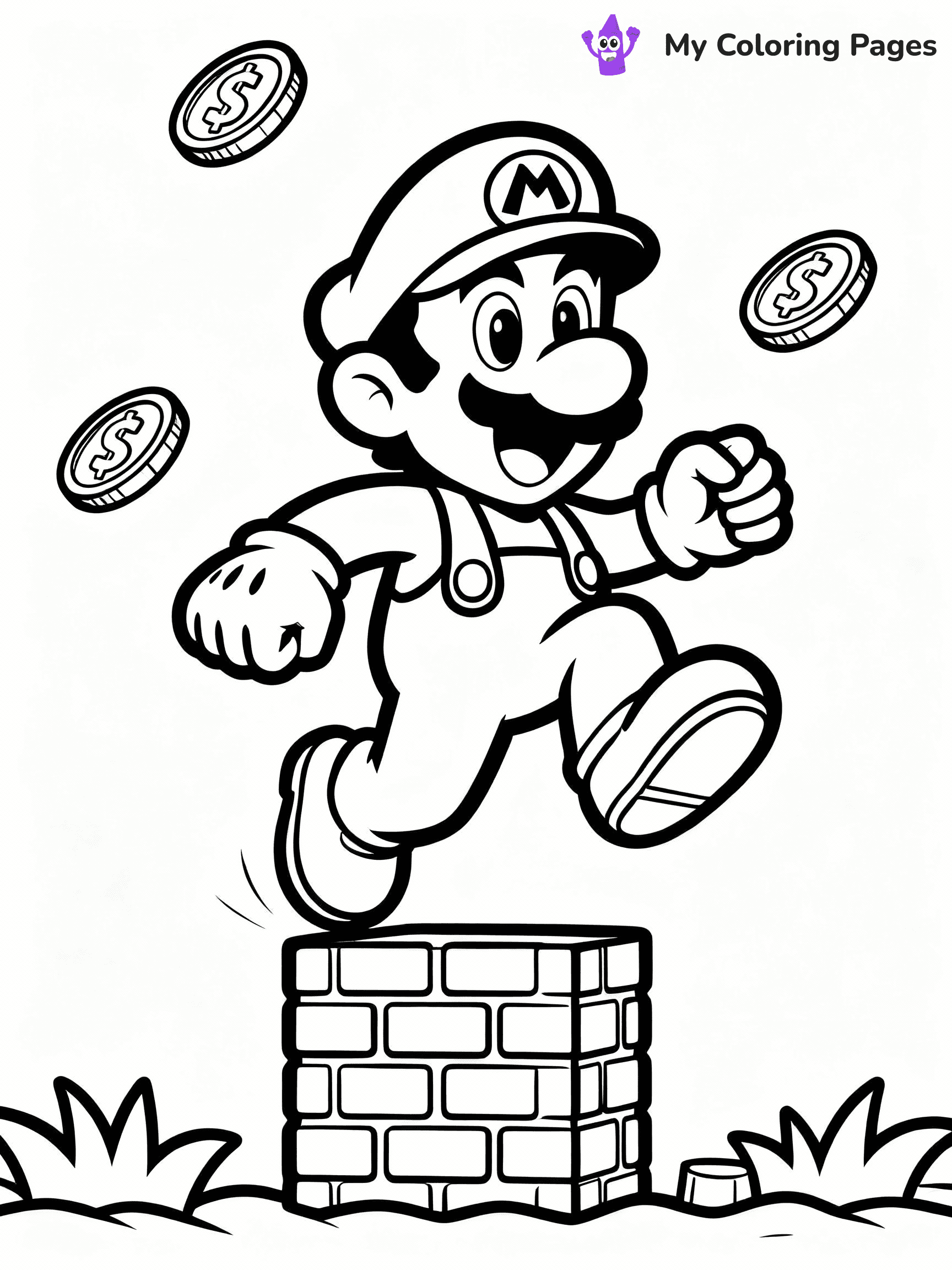 Luigi Coloring Pages - 26