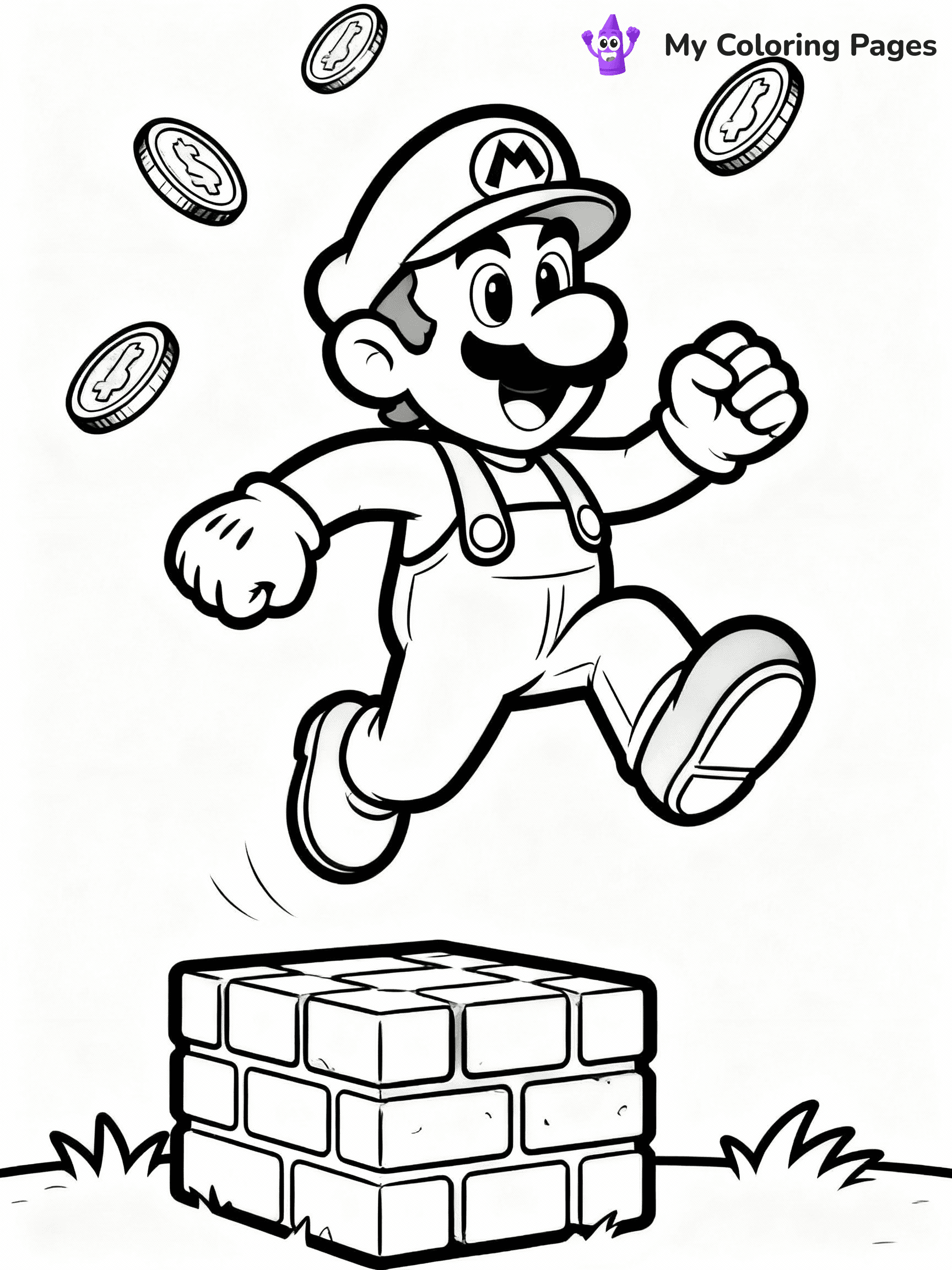 Luigi Coloring Pages - 25