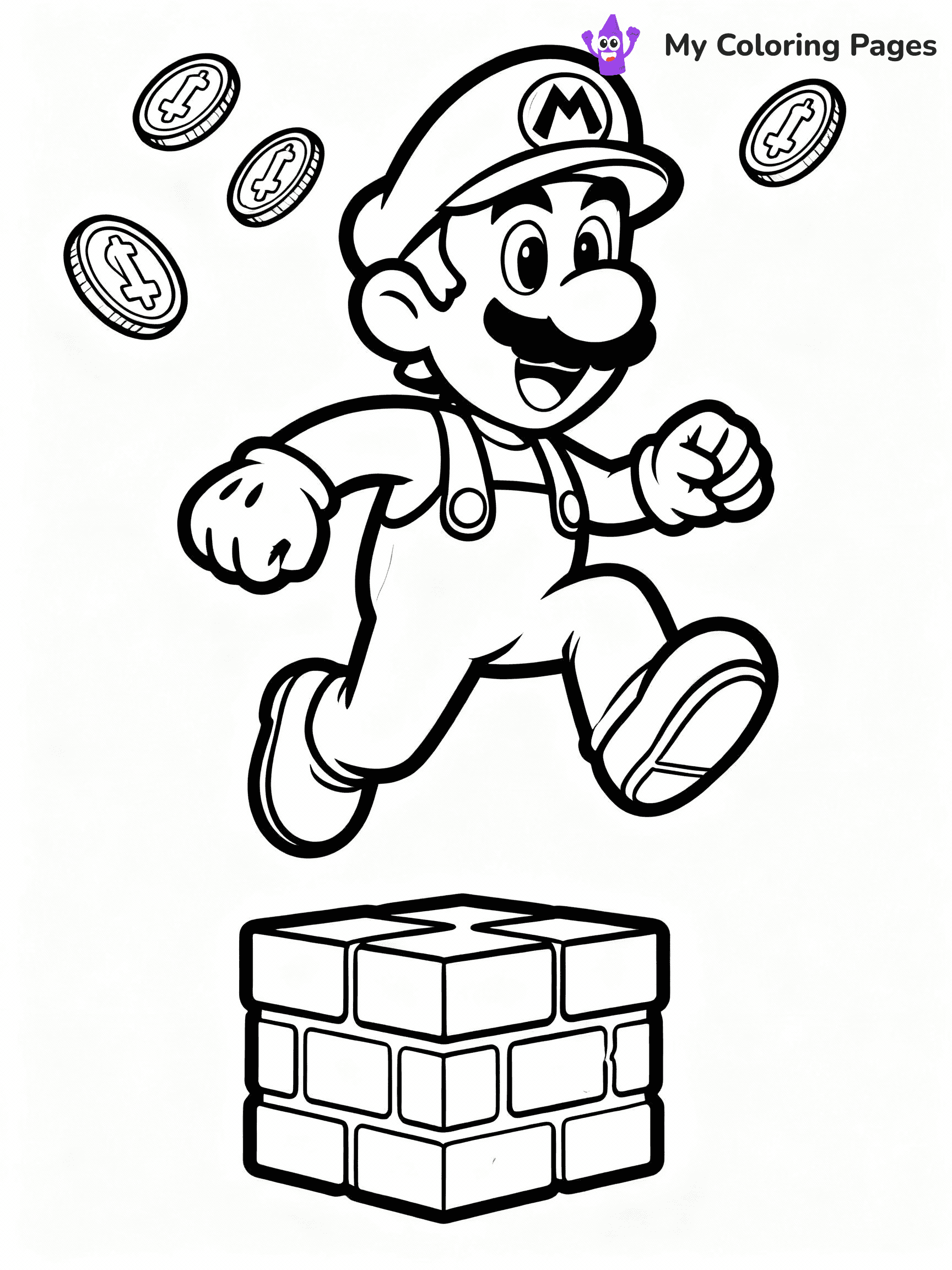 Luigi Coloring Pages - 24