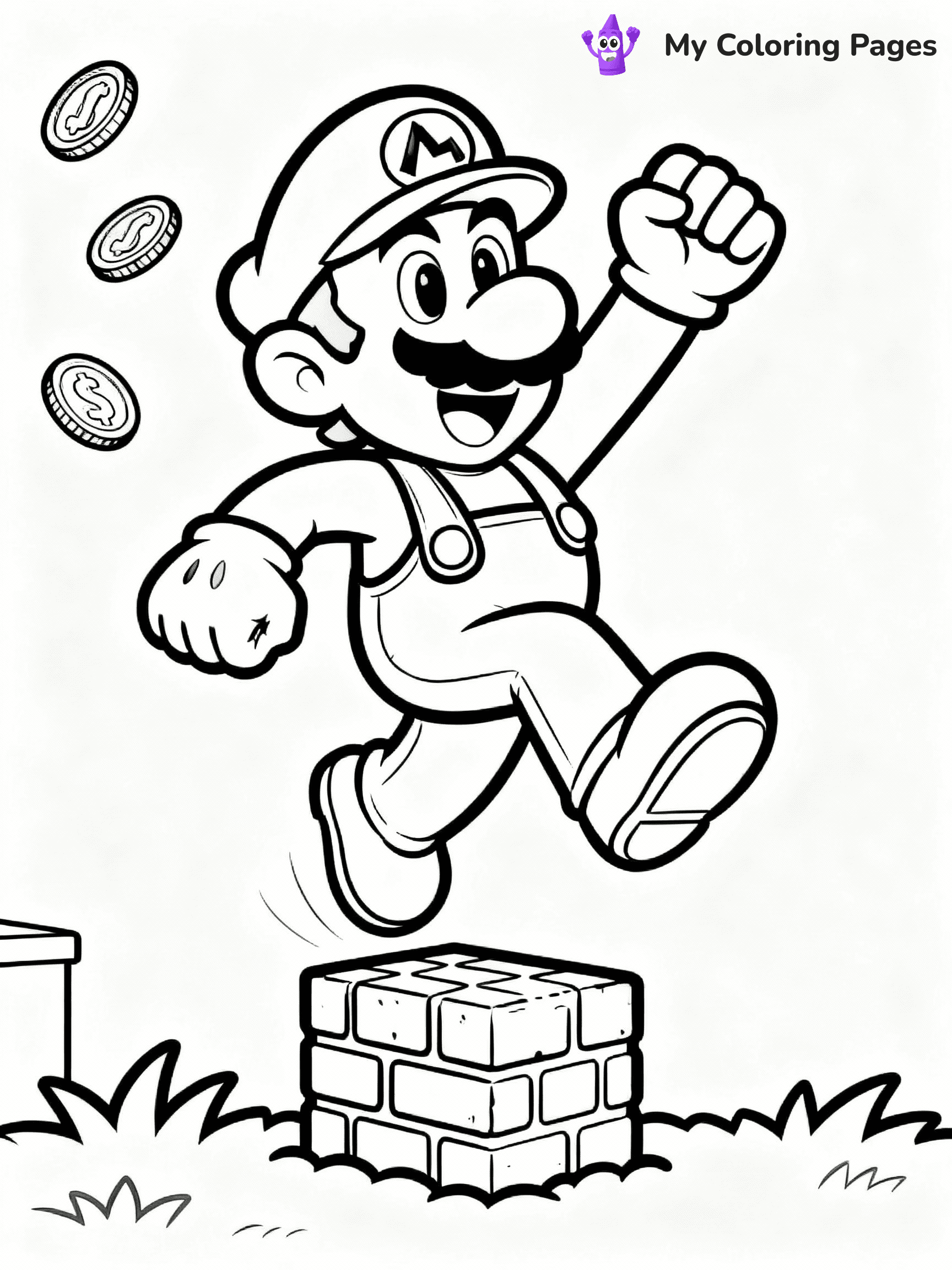 Luigi Coloring Pages - 23