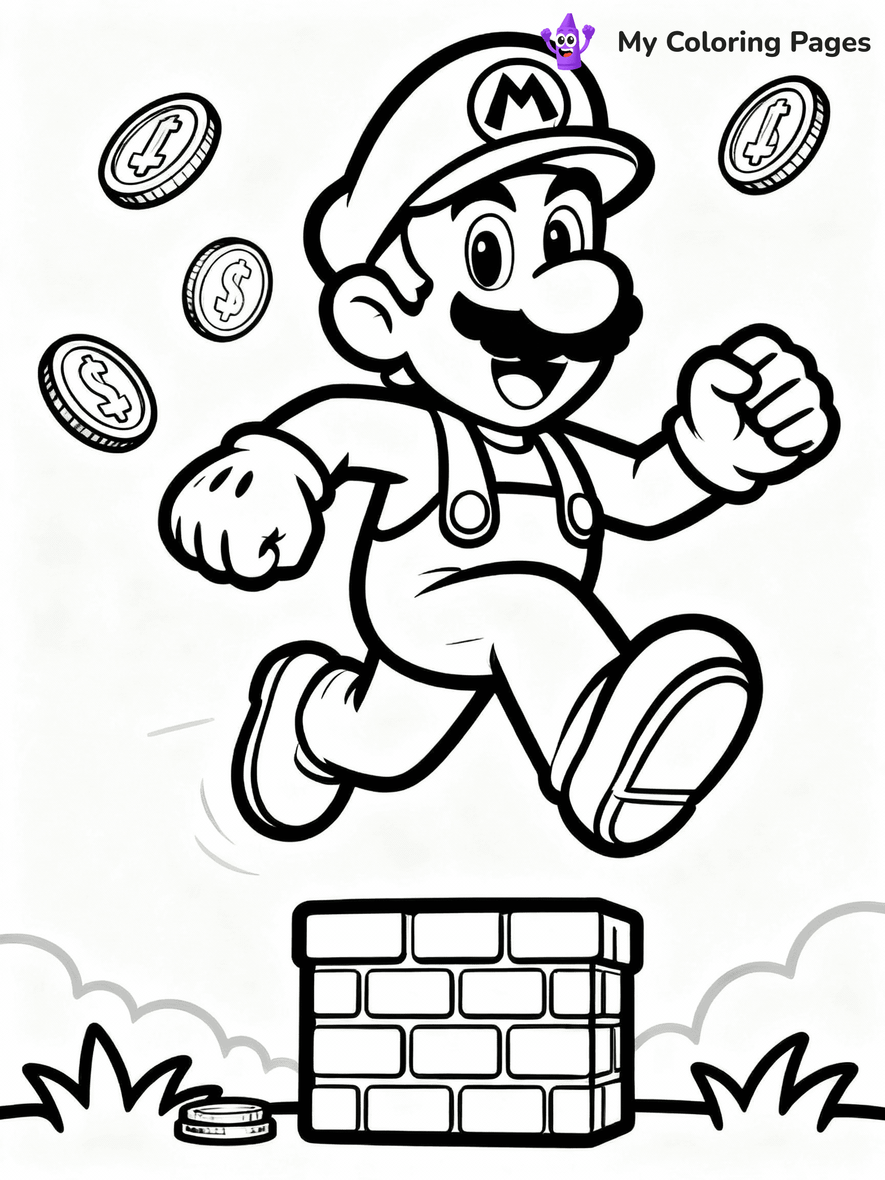 Luigi Coloring Pages - 22