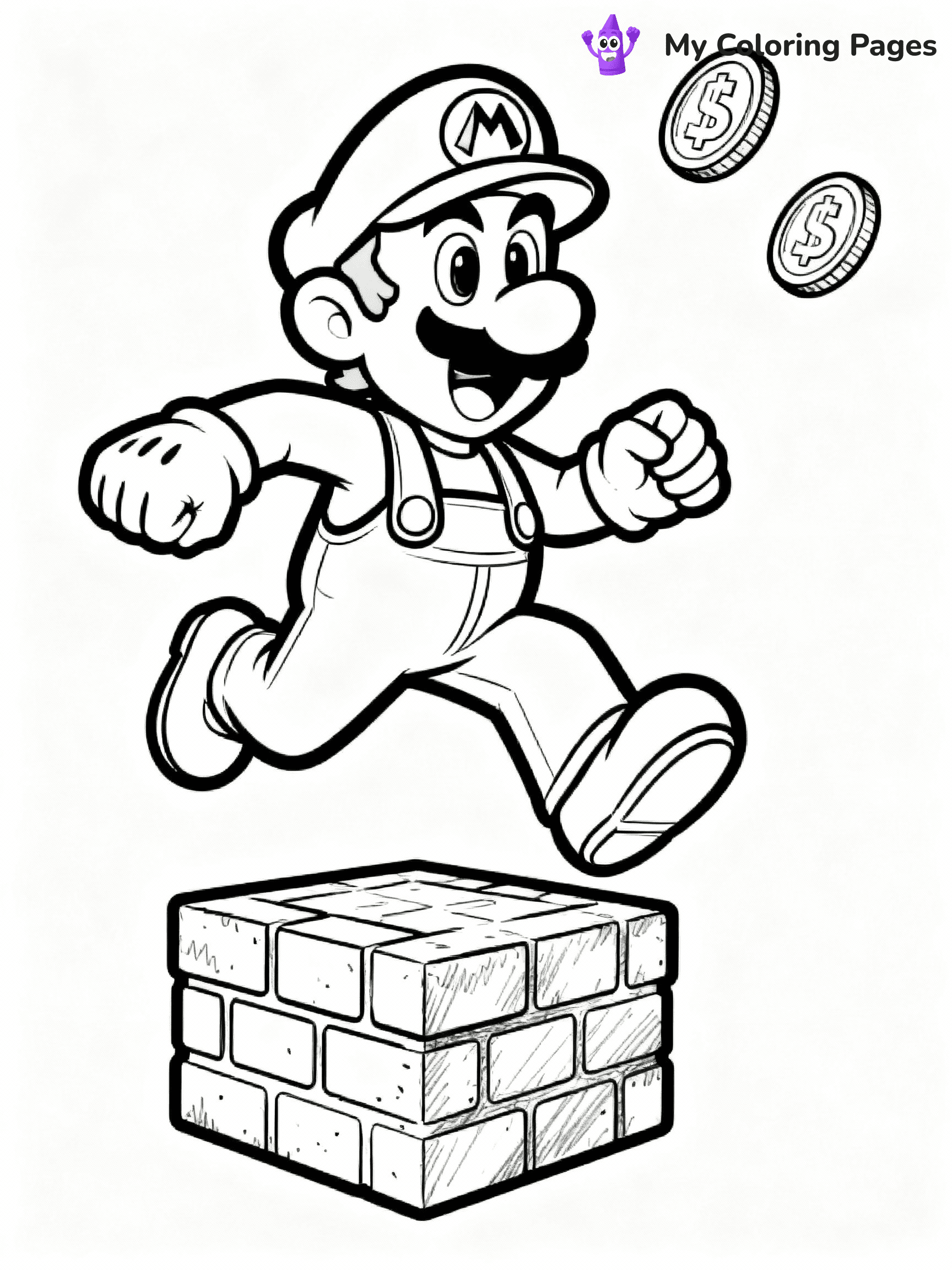 Luigi Coloring Pages - 21